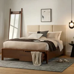 Beau Floor Mirror - Walnut