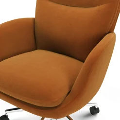 Bea Velvet Executive Office Chair - Hale Camel