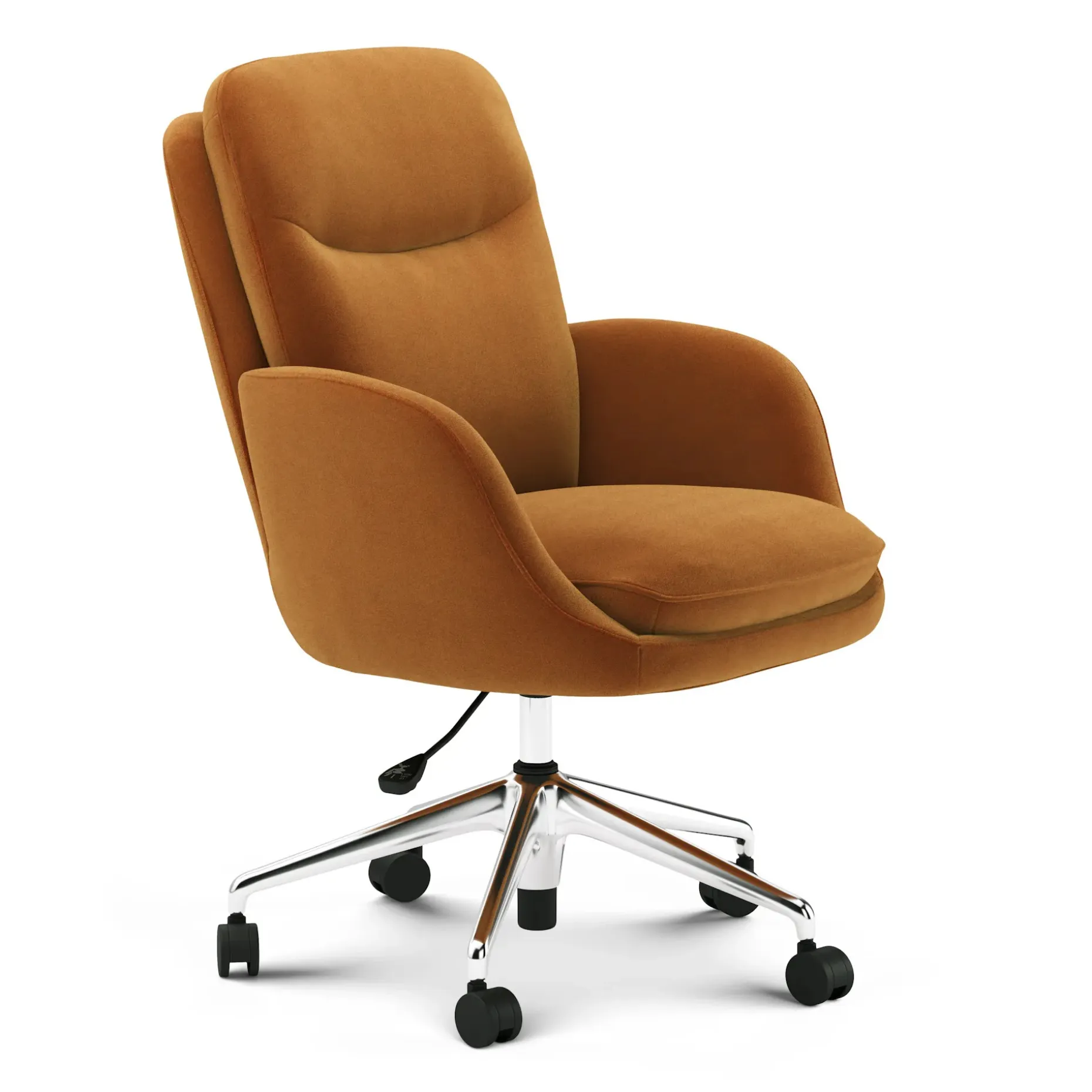 Bea Velvet Executive Office Chair - Hale Camel