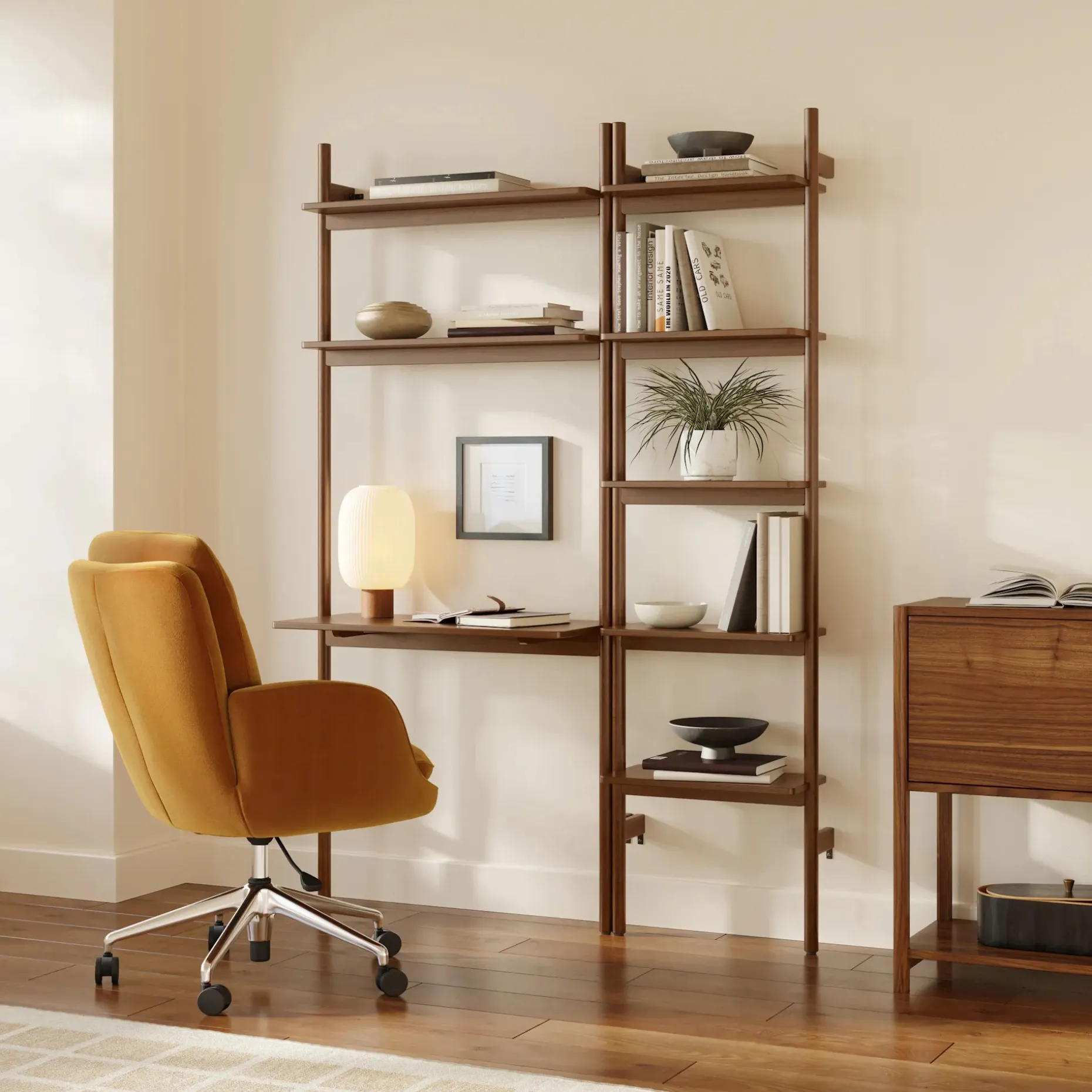 Bea Velvet Executive Office Chair - Hale Camel
