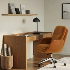 Bea Velvet Executive Office Chair - Hale Camel