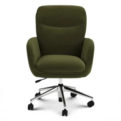 Bea Velvet Executive Office Chair - Hale Oakmoss