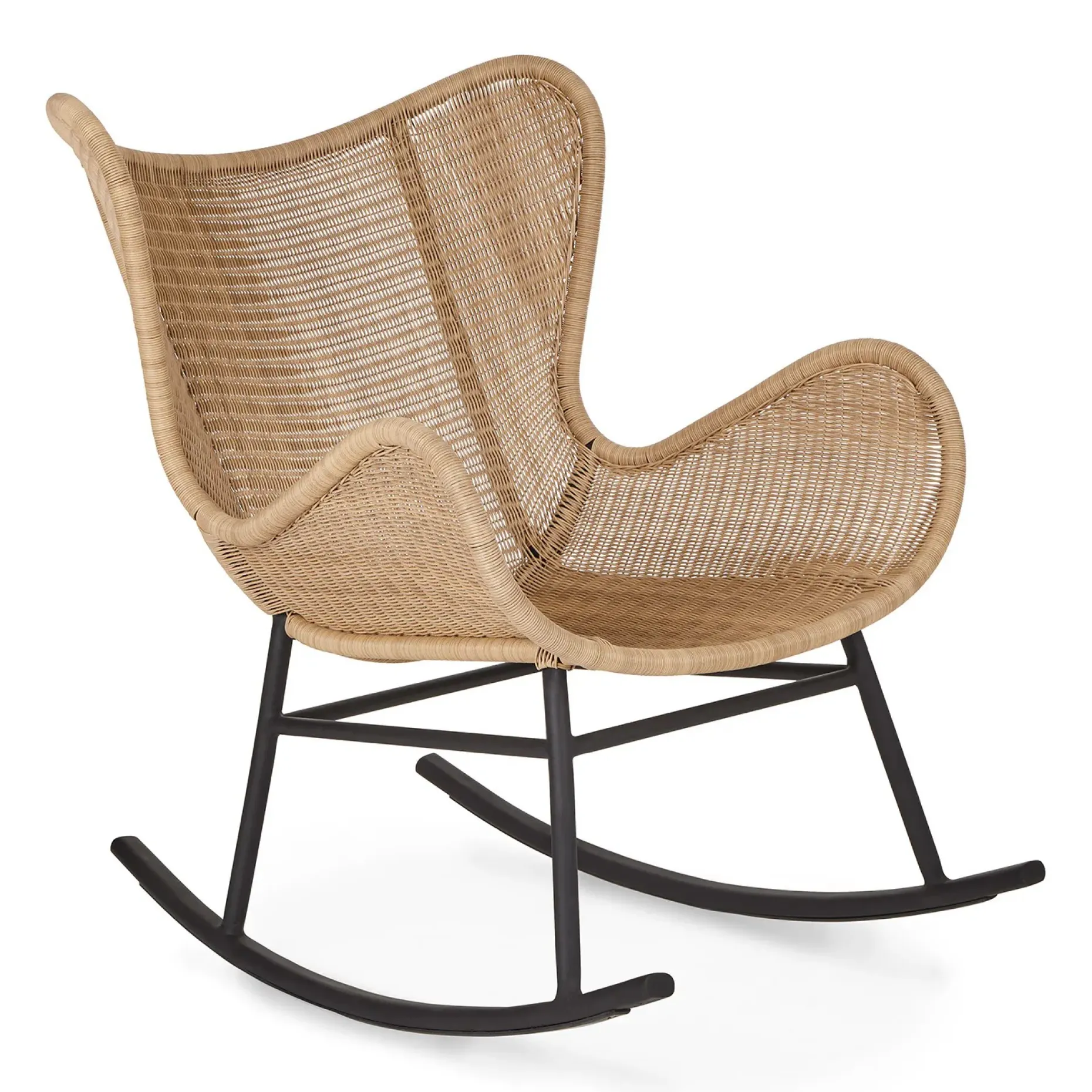Beltaine 30.5" Outdoor Rocking Lounge Chair - Wicker