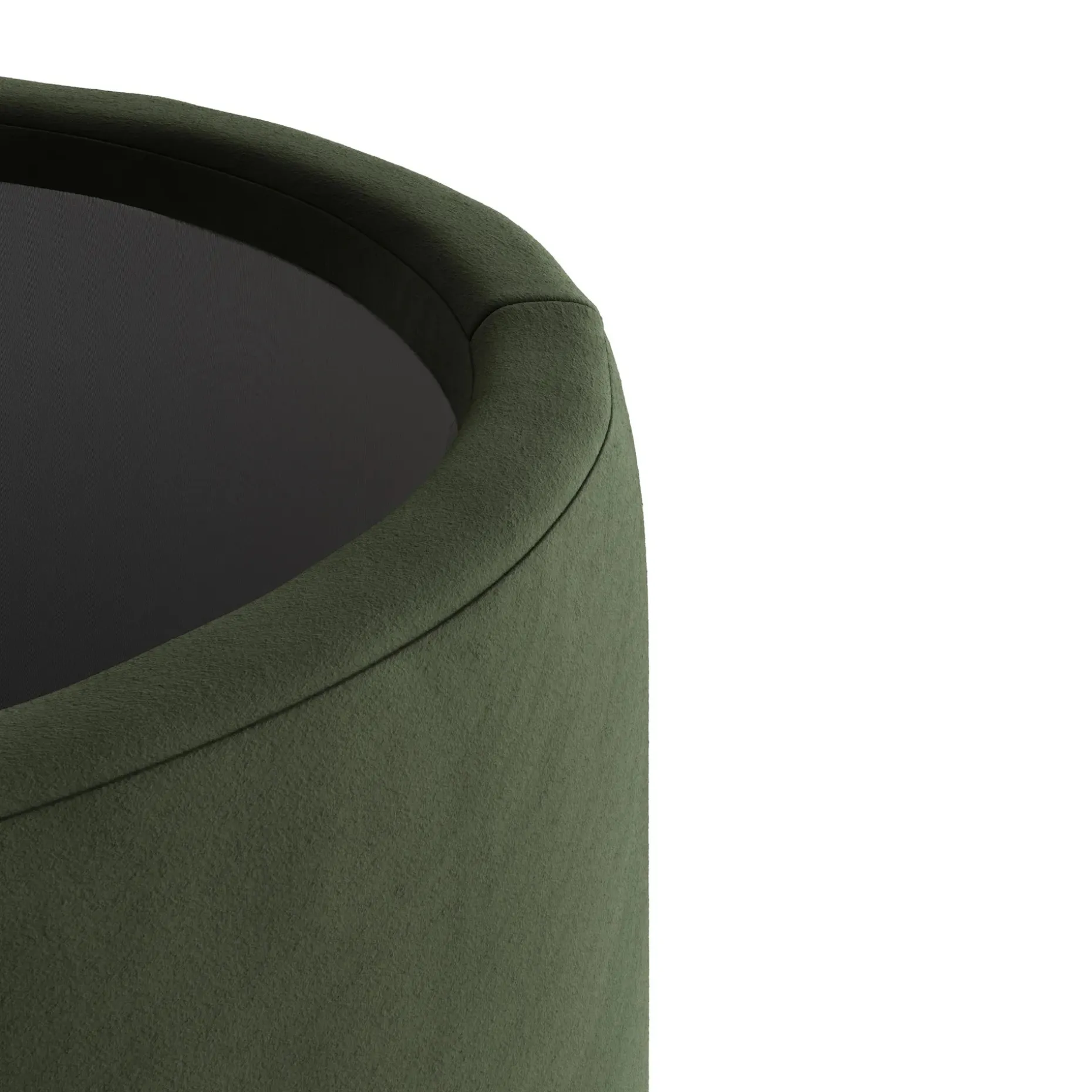 Benson 23.5" Velvet Storage Ottoman - Hale Fir Green