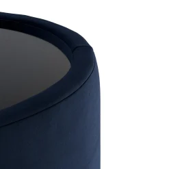 Benson 23.5" Velvet Storage Ottoman - Hale Ink