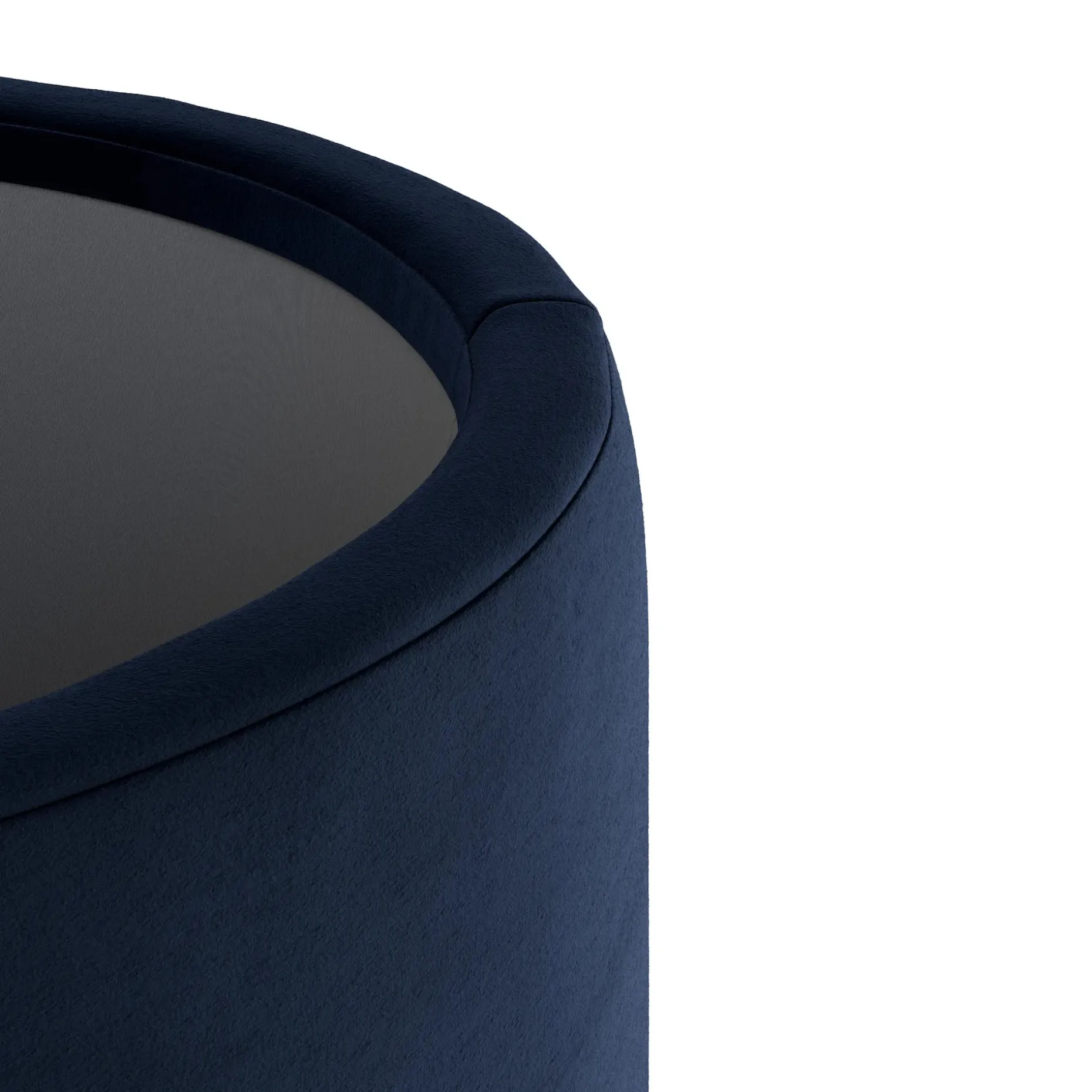 Benson 23.5" Velvet Storage Ottoman - Hale Ink
