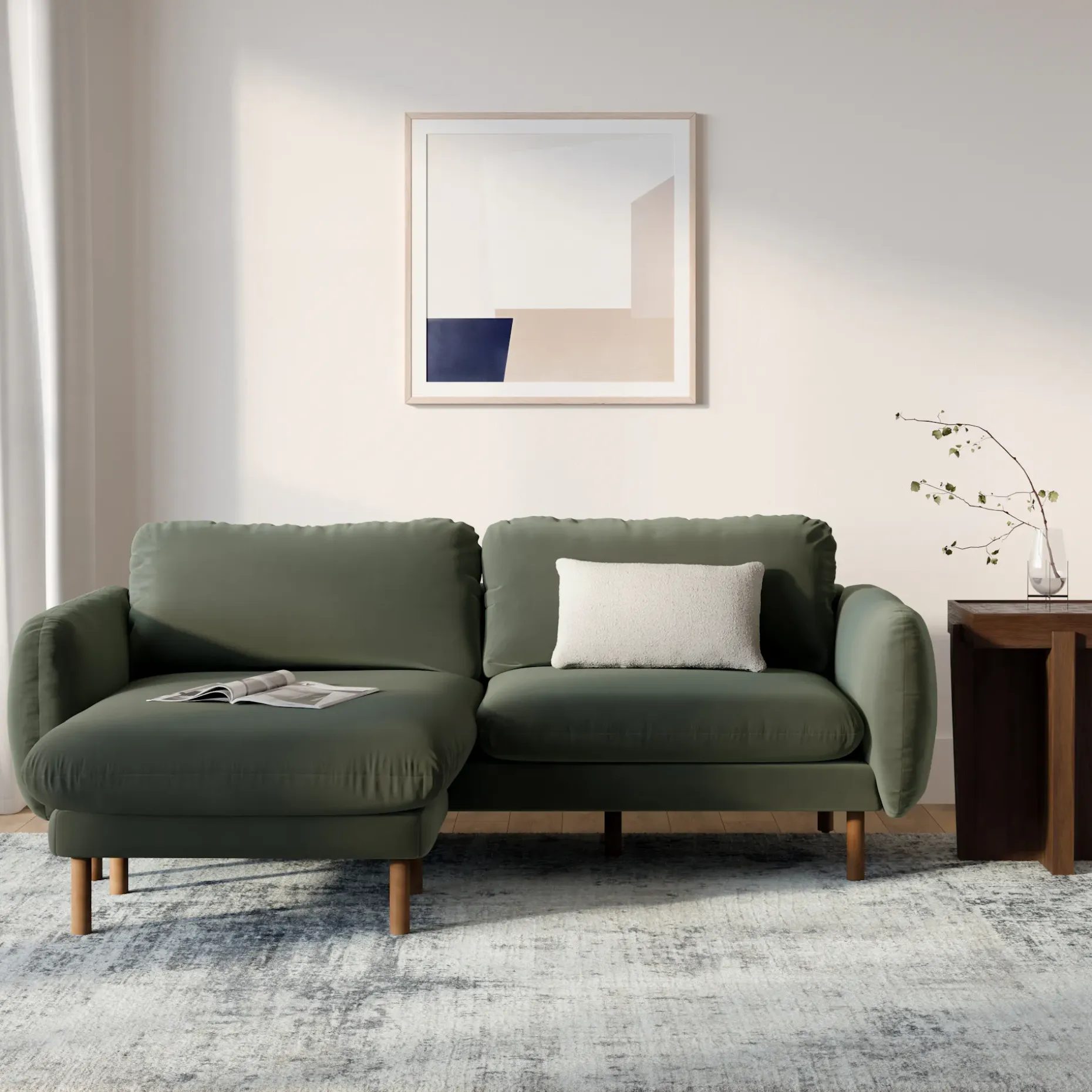 Berge 8 x 10 Rug - Tan Wash