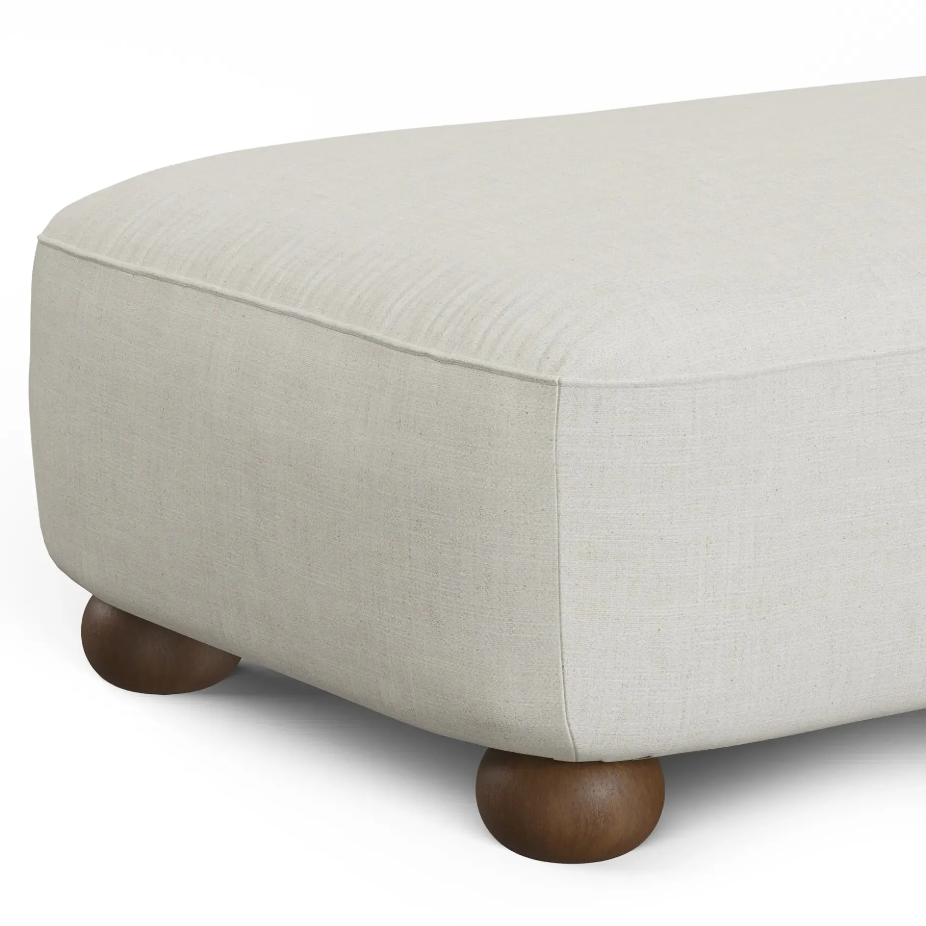 Berkley 59" Ottoman - Salt Beige