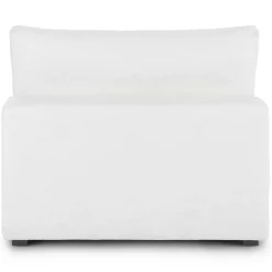 Beta 39.5" Armless Chair Module - Quartz White