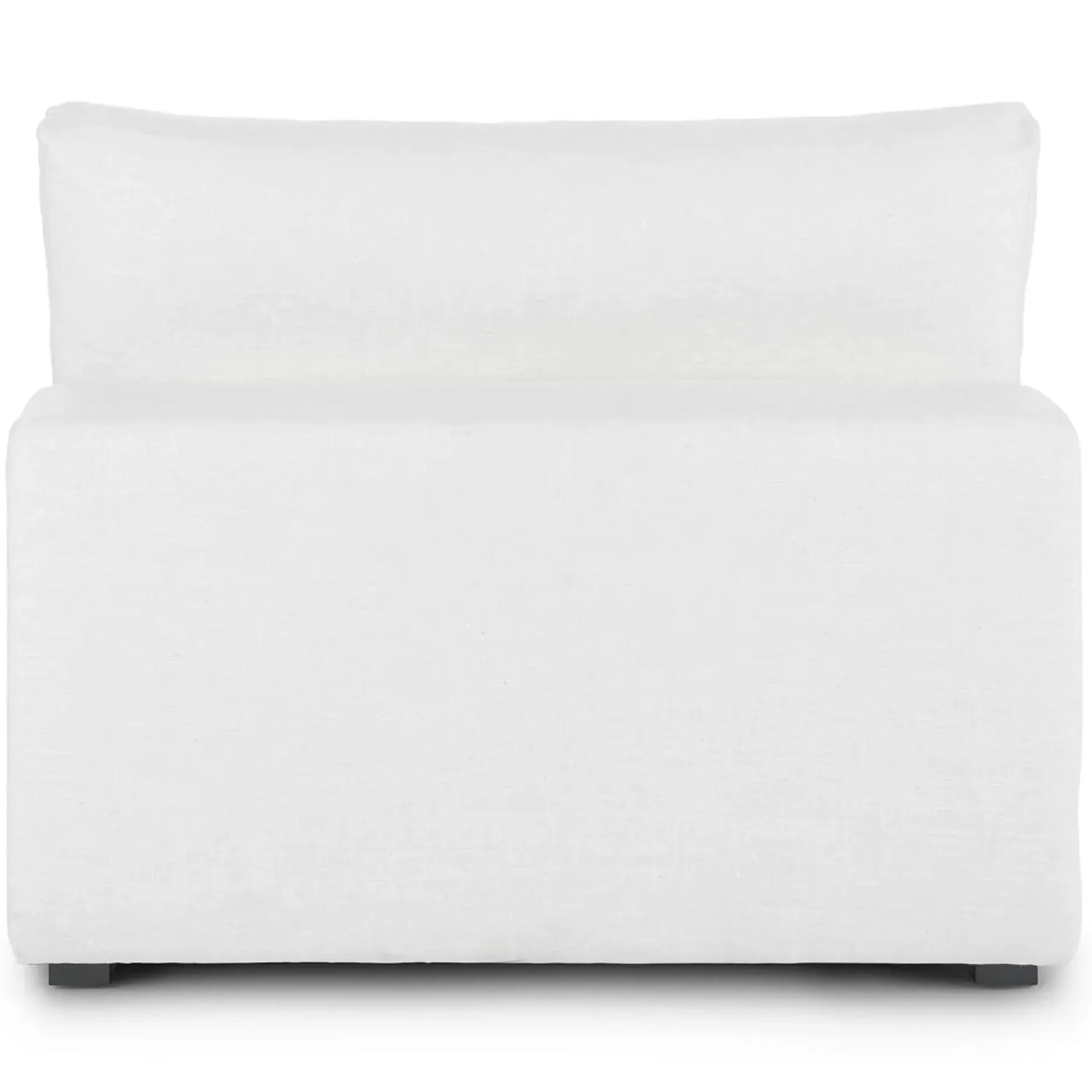 Beta 39.5" Armless Chair Module - Quartz White
