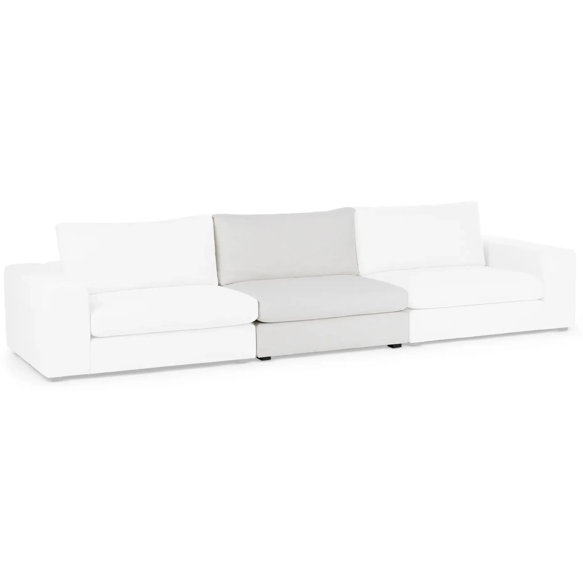 Beta 39.5" Armless Chair Module - Quartz White