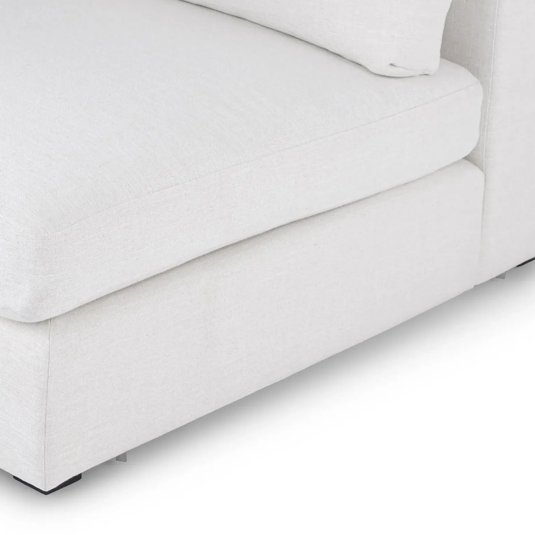 Beta 39.5" Armless Chair Module - Quartz White