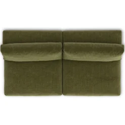 Beta 79" Armless Modular Sofa - Cypress Green