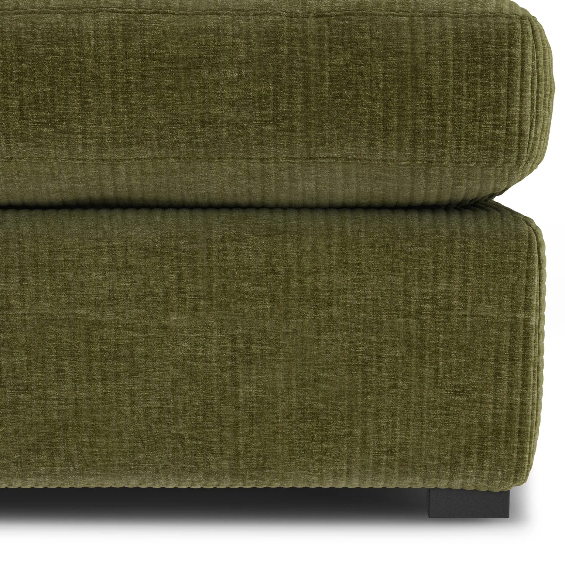 Beta 79" Armless Modular Sofa - Cypress Green