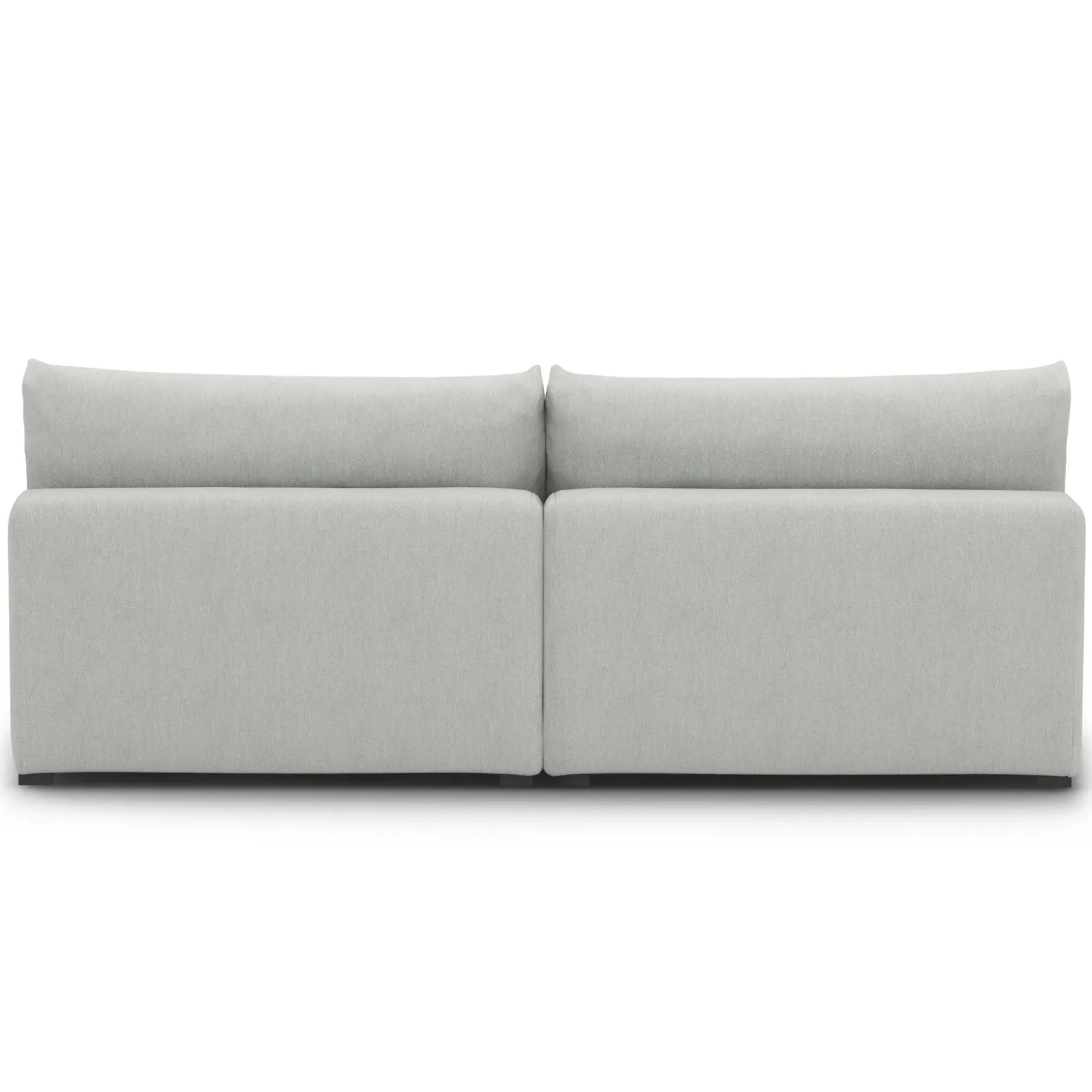 Beta 79" Armless Modular Sofa - Welsh Gray