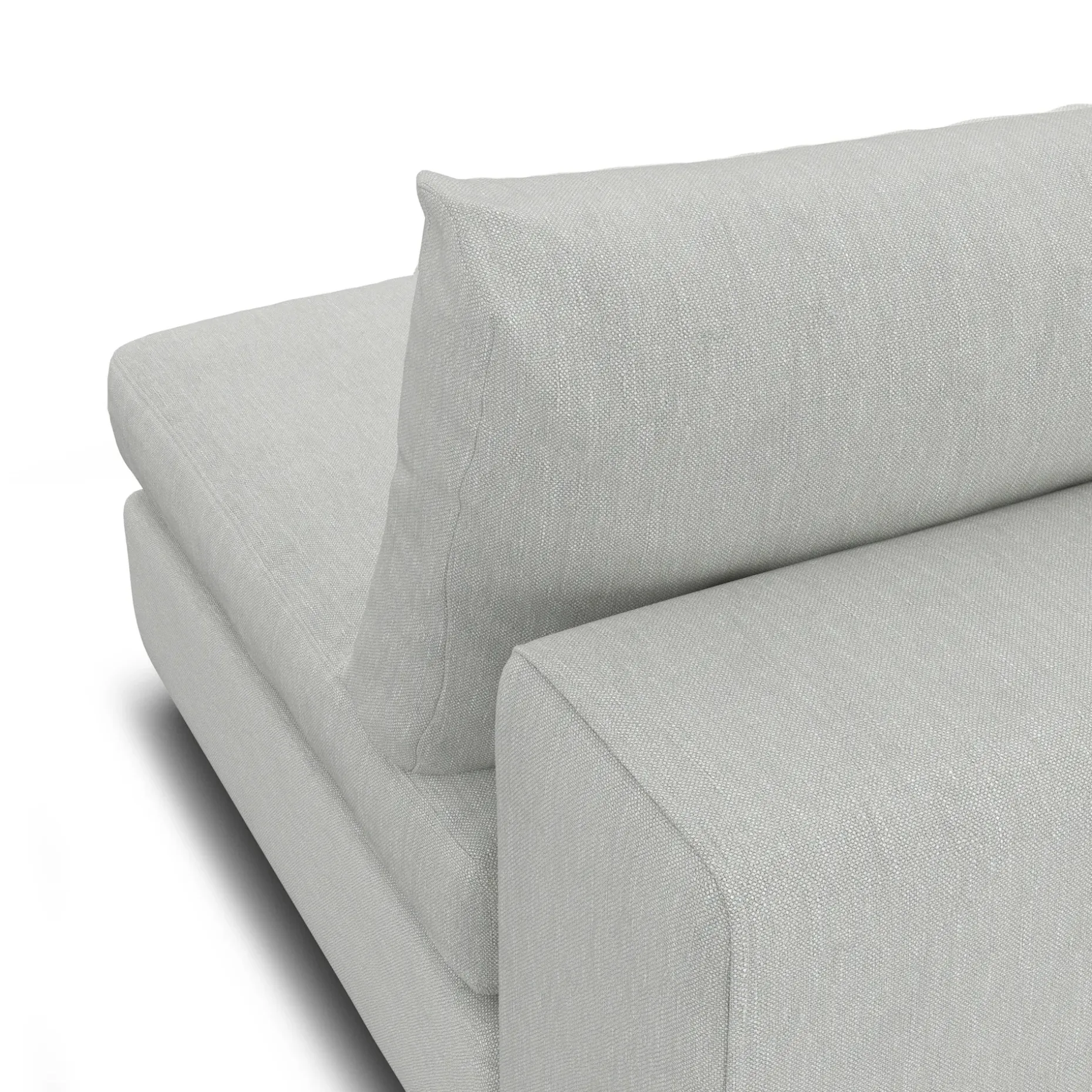 Beta 79" Armless Modular Sofa - Welsh Gray