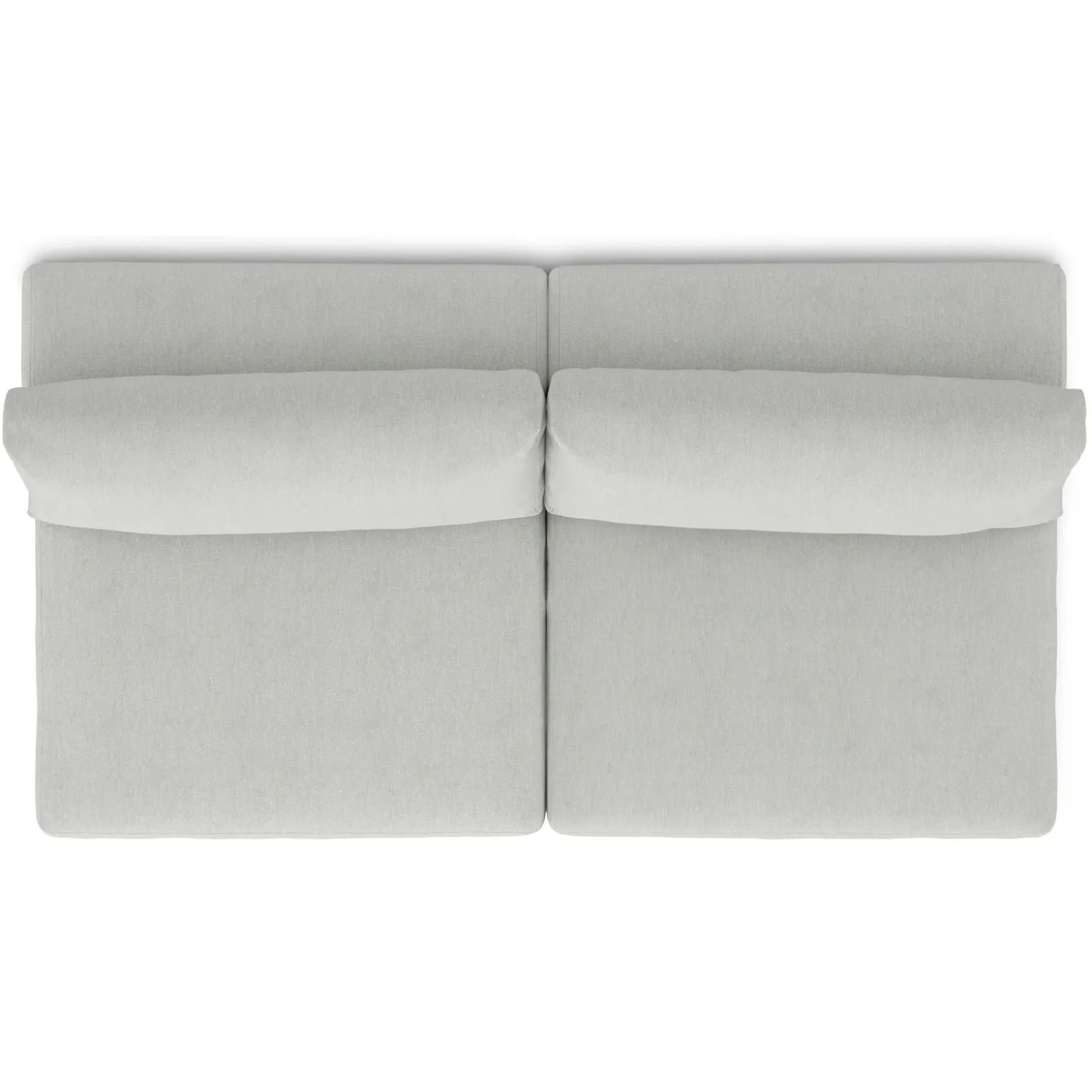 Beta 79" Armless Modular Sofa - Welsh Gray