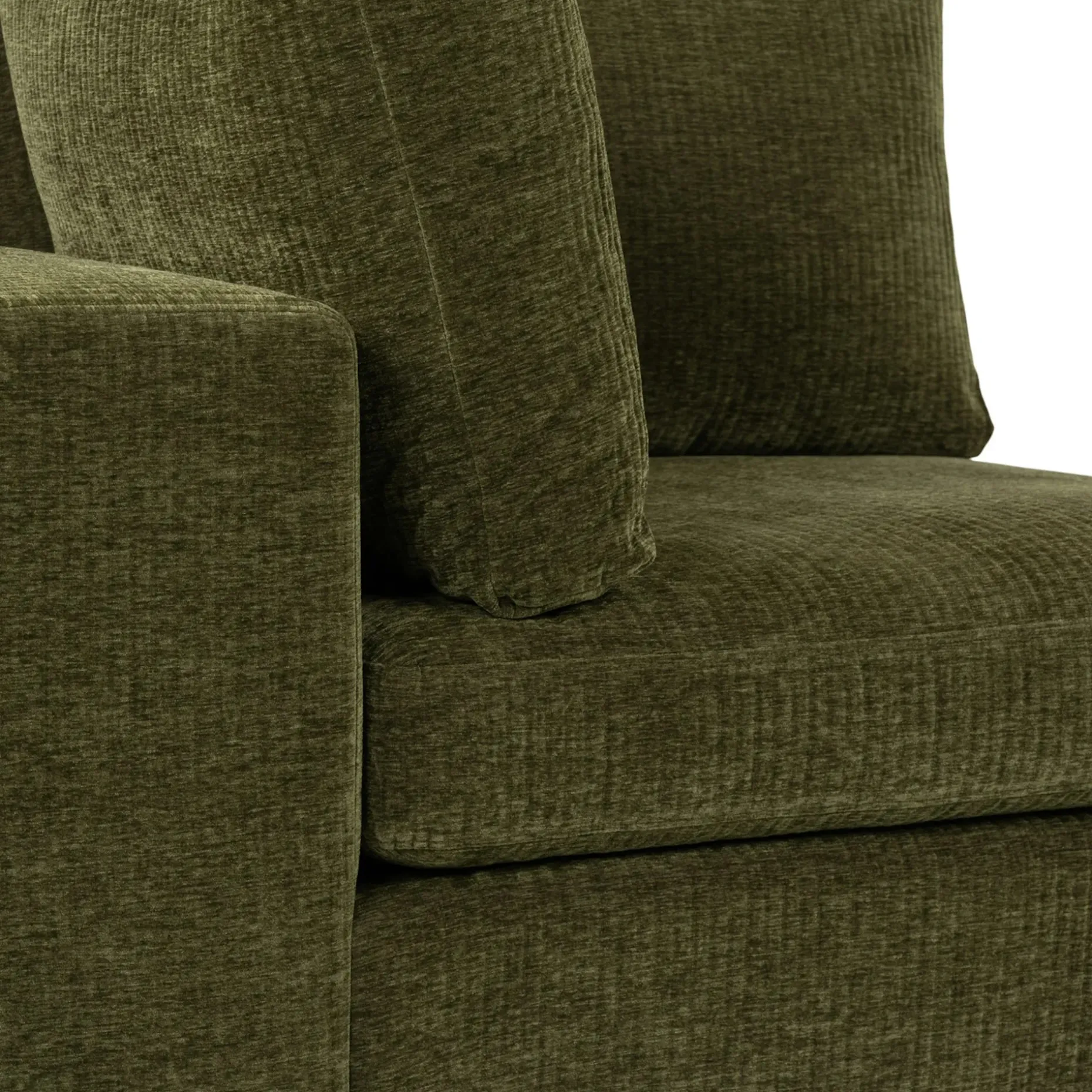 Beta 45" Corner Chair Module - Cypress Green