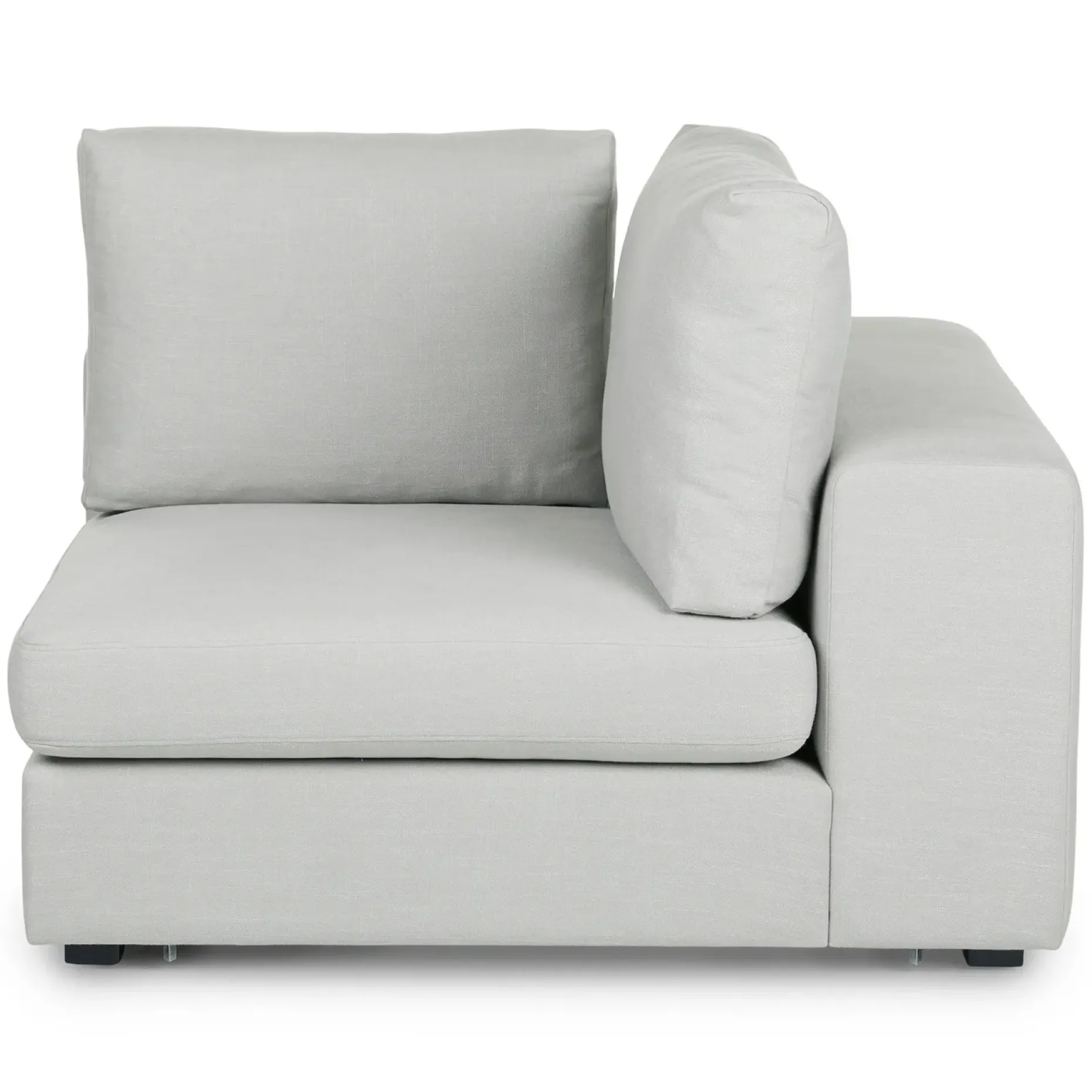 Beta 45" Corner Chair Module - Welsh Gray