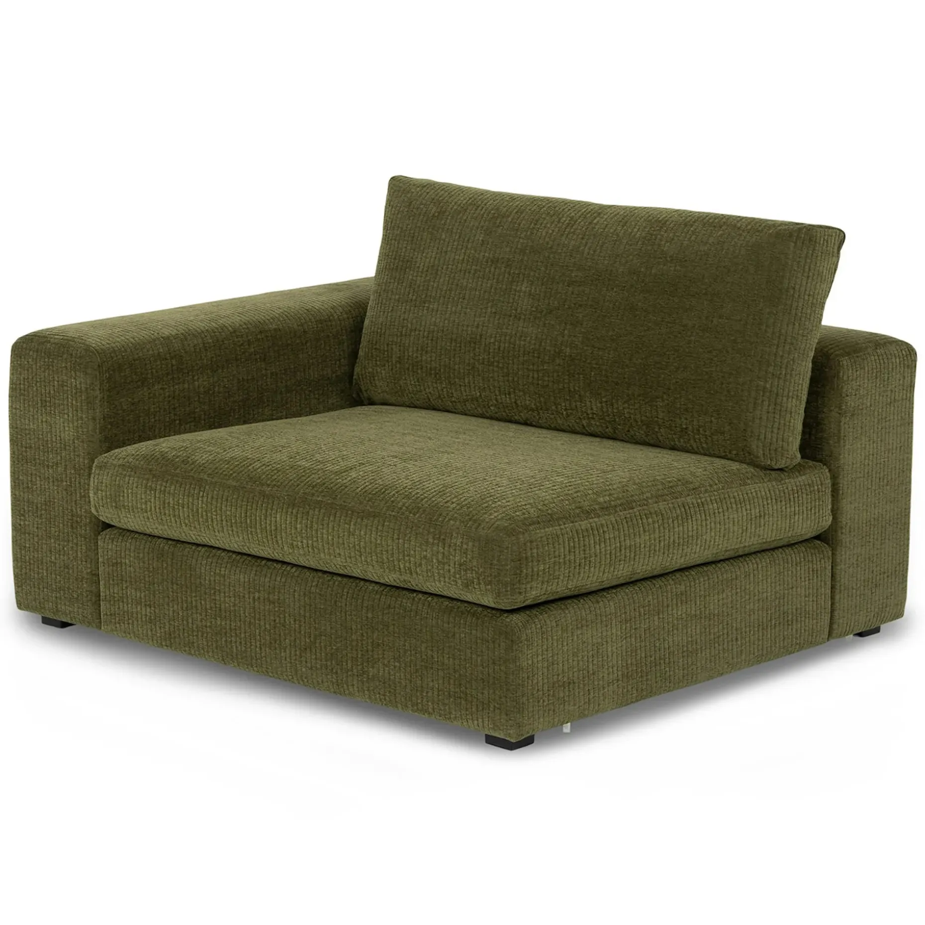 Beta 49" Left Arm Chair Module - Cypress Green