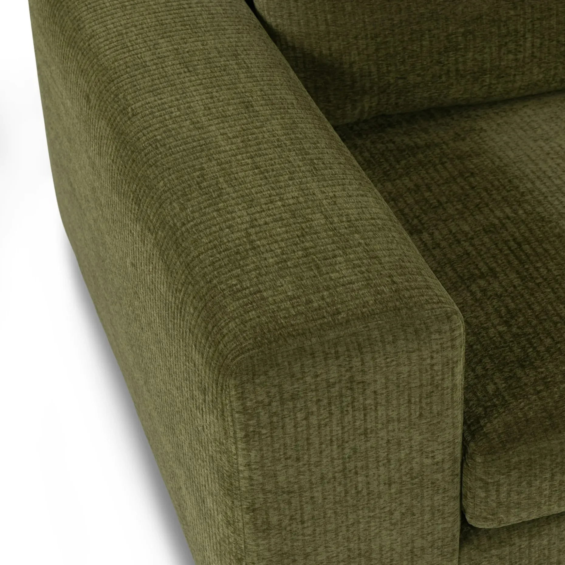 Beta 49" Left Arm Chair Module - Cypress Green