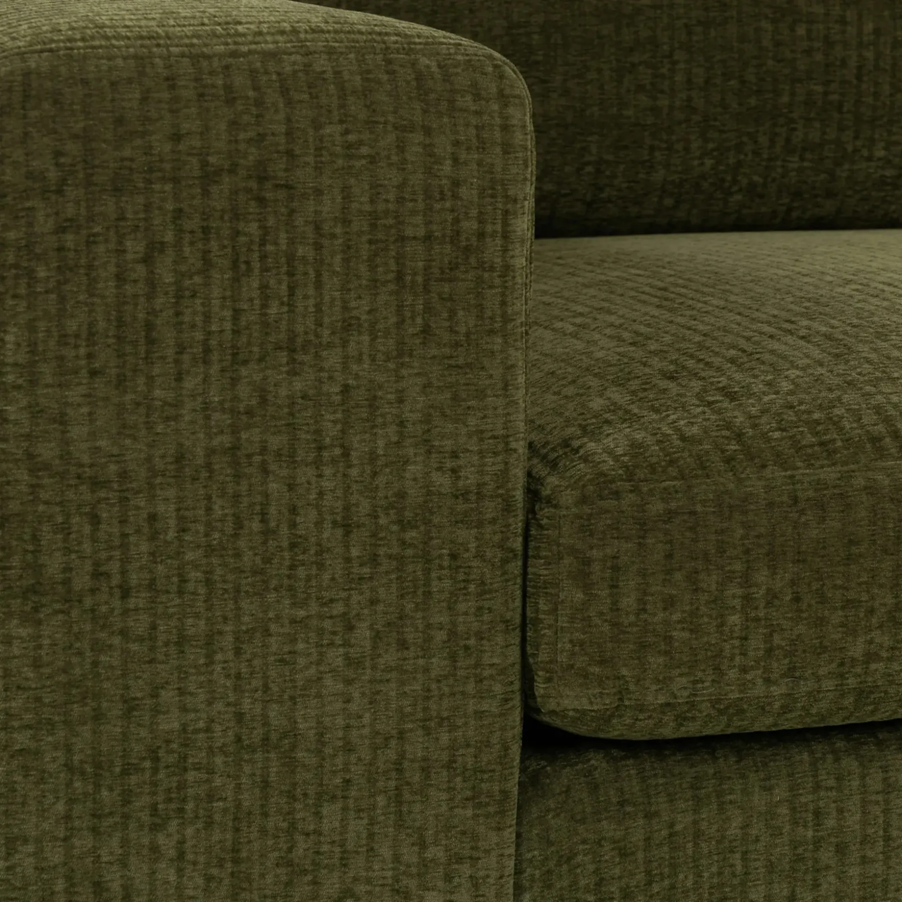 Beta 49" Left Arm Chair Module - Cypress Green