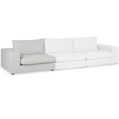 Beta 49" Left Arm Chair Module - Welsh Gray