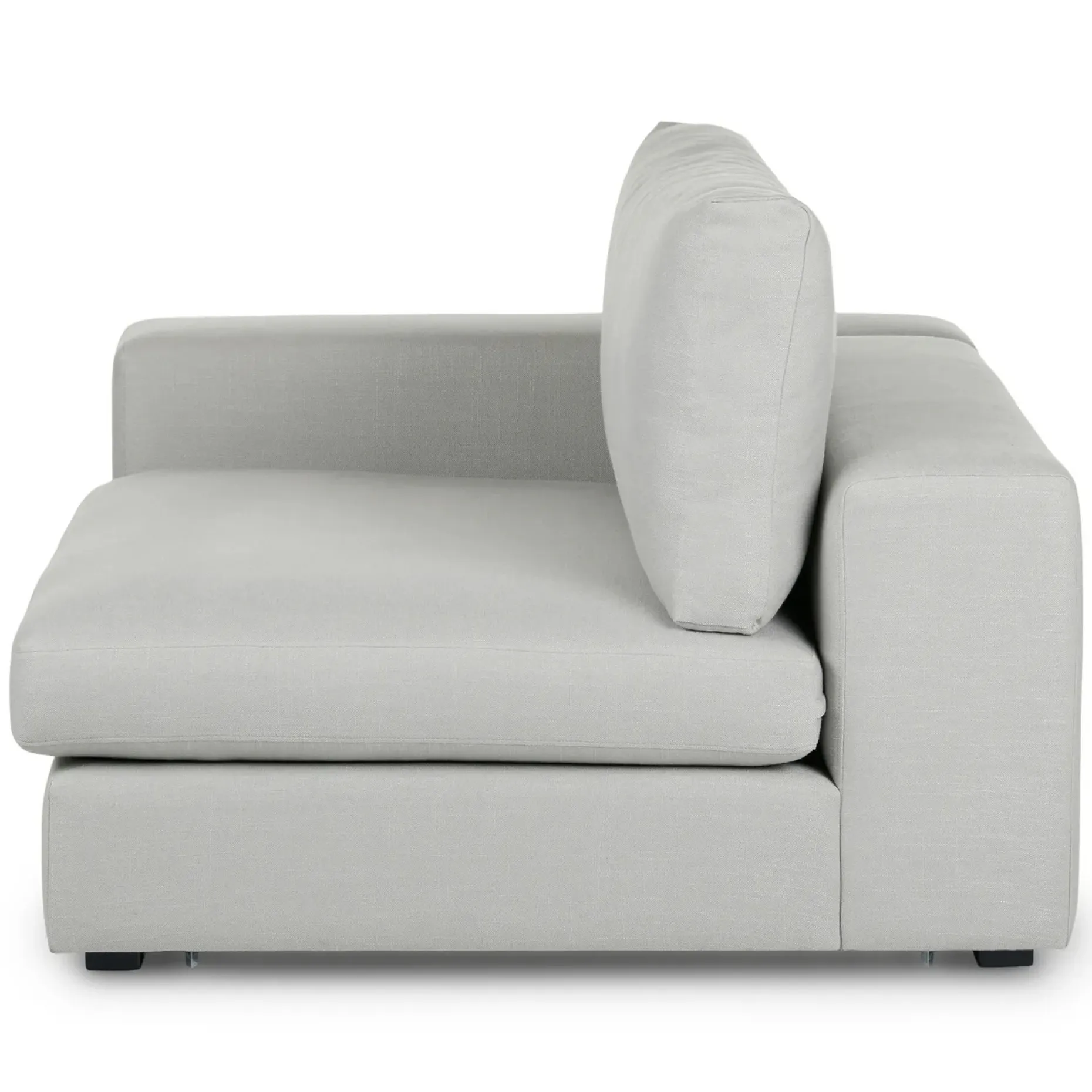 Beta 49" Left Arm Chair Module - Welsh Gray