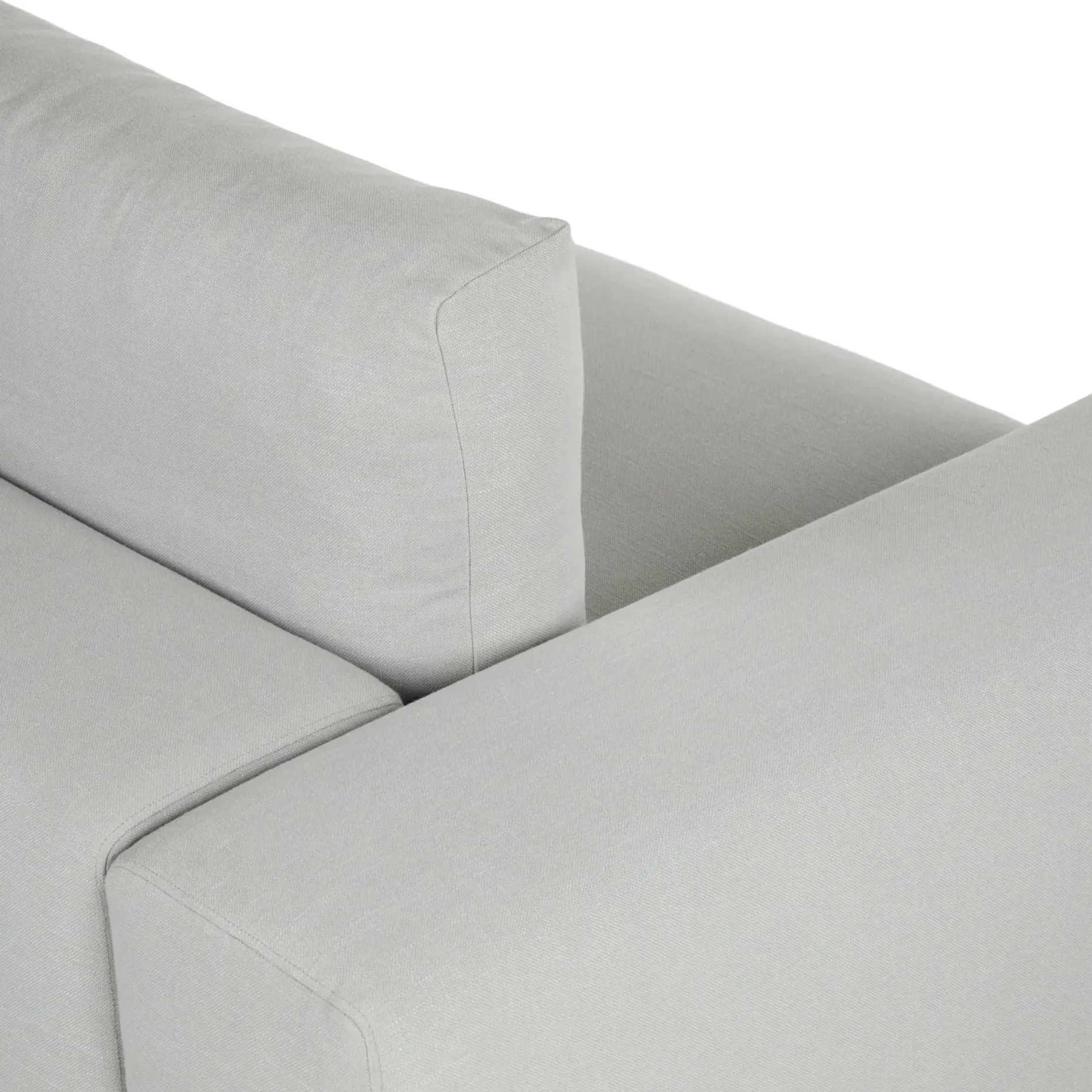Beta 49" Left Arm Chair Module - Welsh Gray