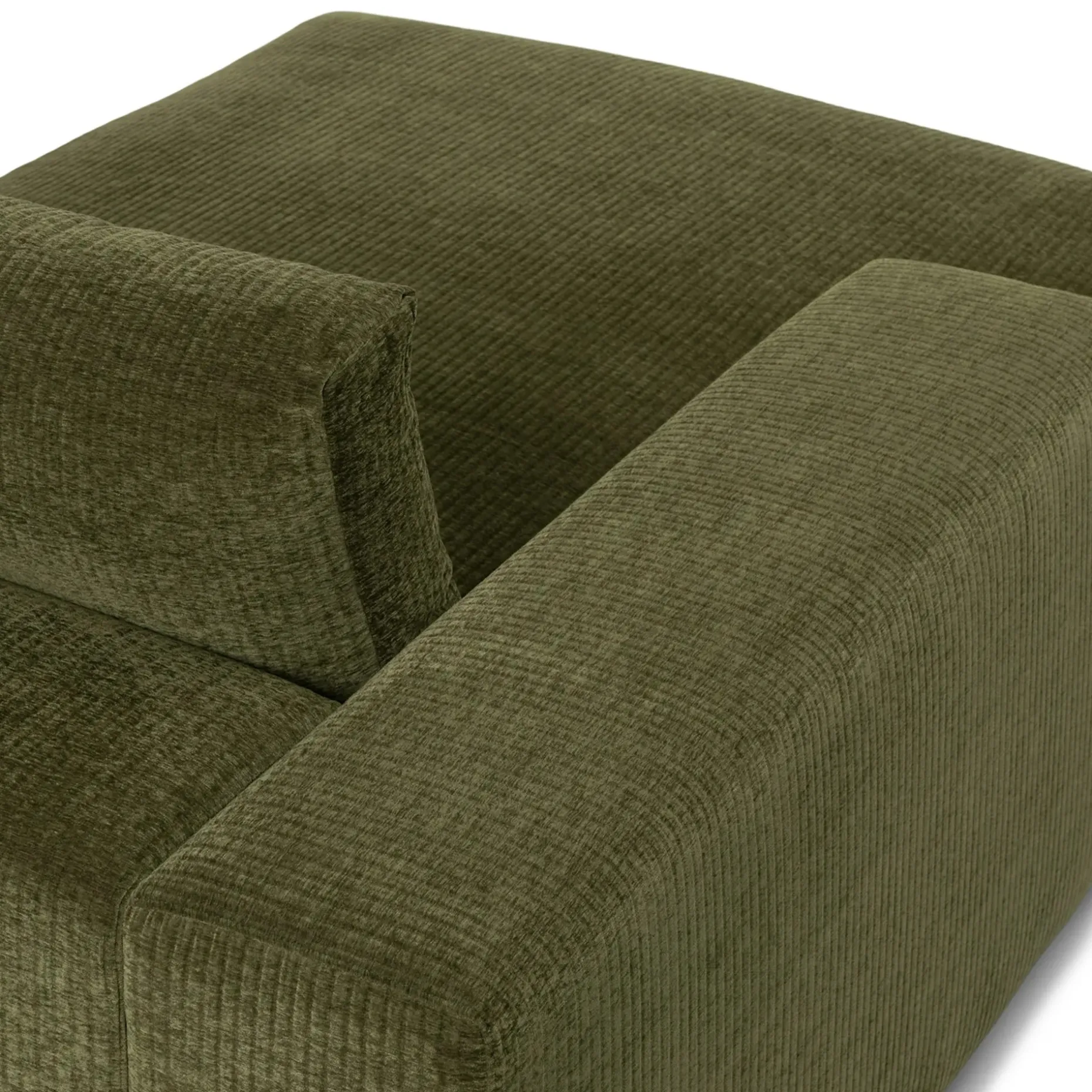 Beta 49" Left Chaise Module - Cypress Green