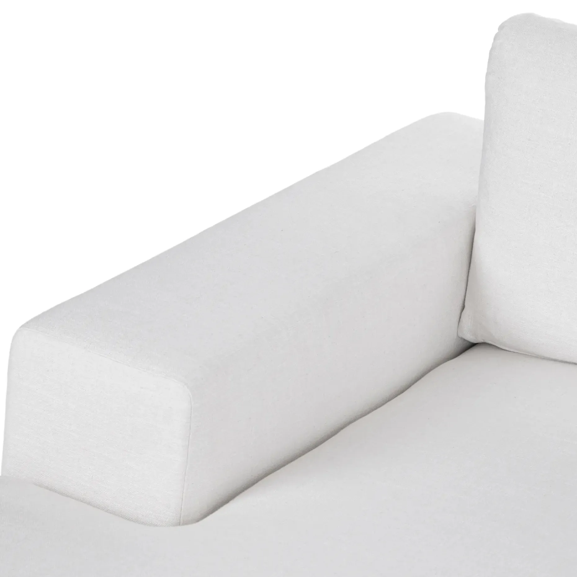 Beta 49" Left Chaise Module - Quartz White