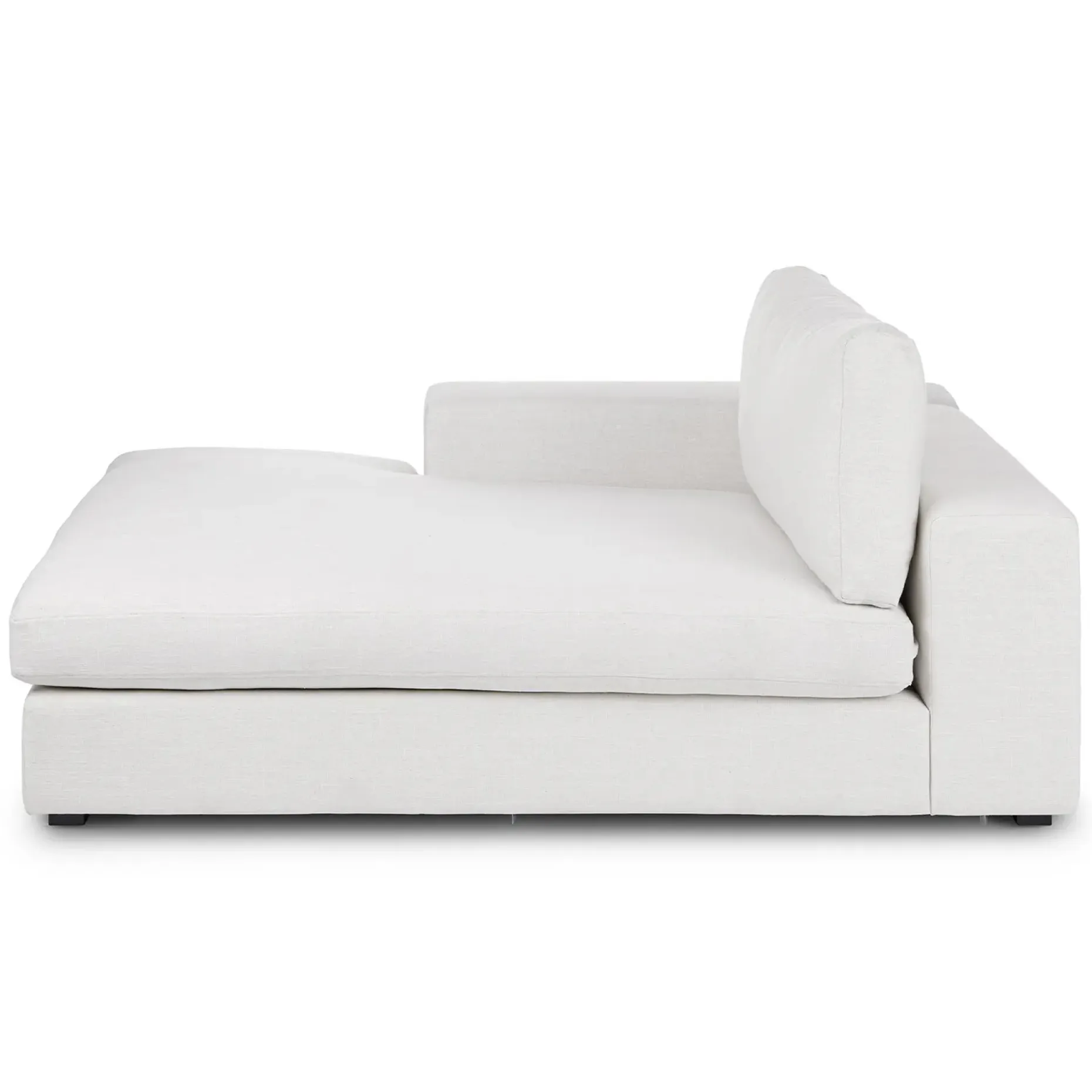 Beta 49" Left Chaise Module - Quartz White