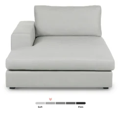 Beta 49" Left Chaise Module - Welsh Gray