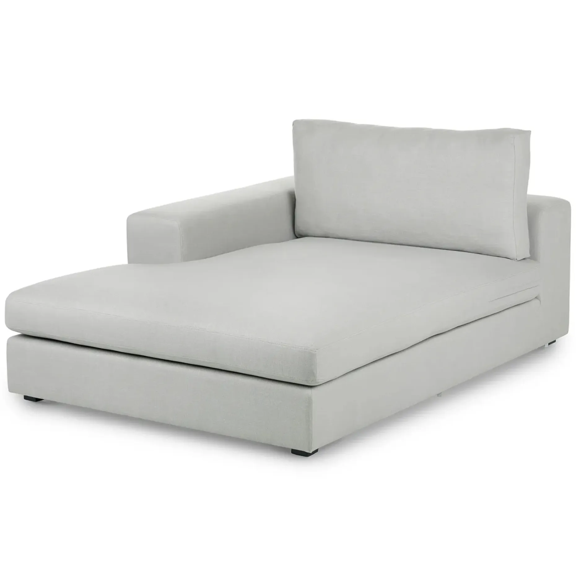 Beta 49" Left Chaise Module - Welsh Gray