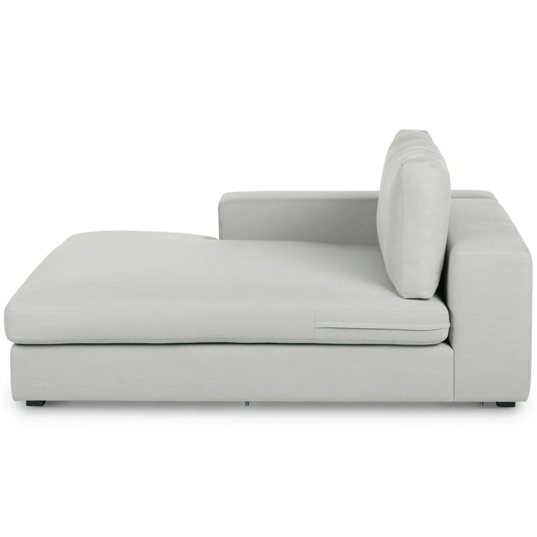 Beta 49" Left Chaise Module - Welsh Gray