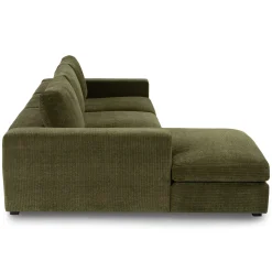 Beta 137.5" Left Modular Chaise Sectional - Cypress Green