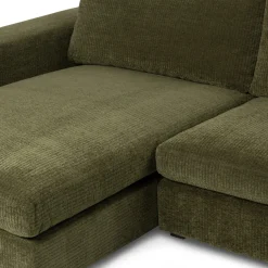Beta 137.5" Left Modular Chaise Sectional - Cypress Green