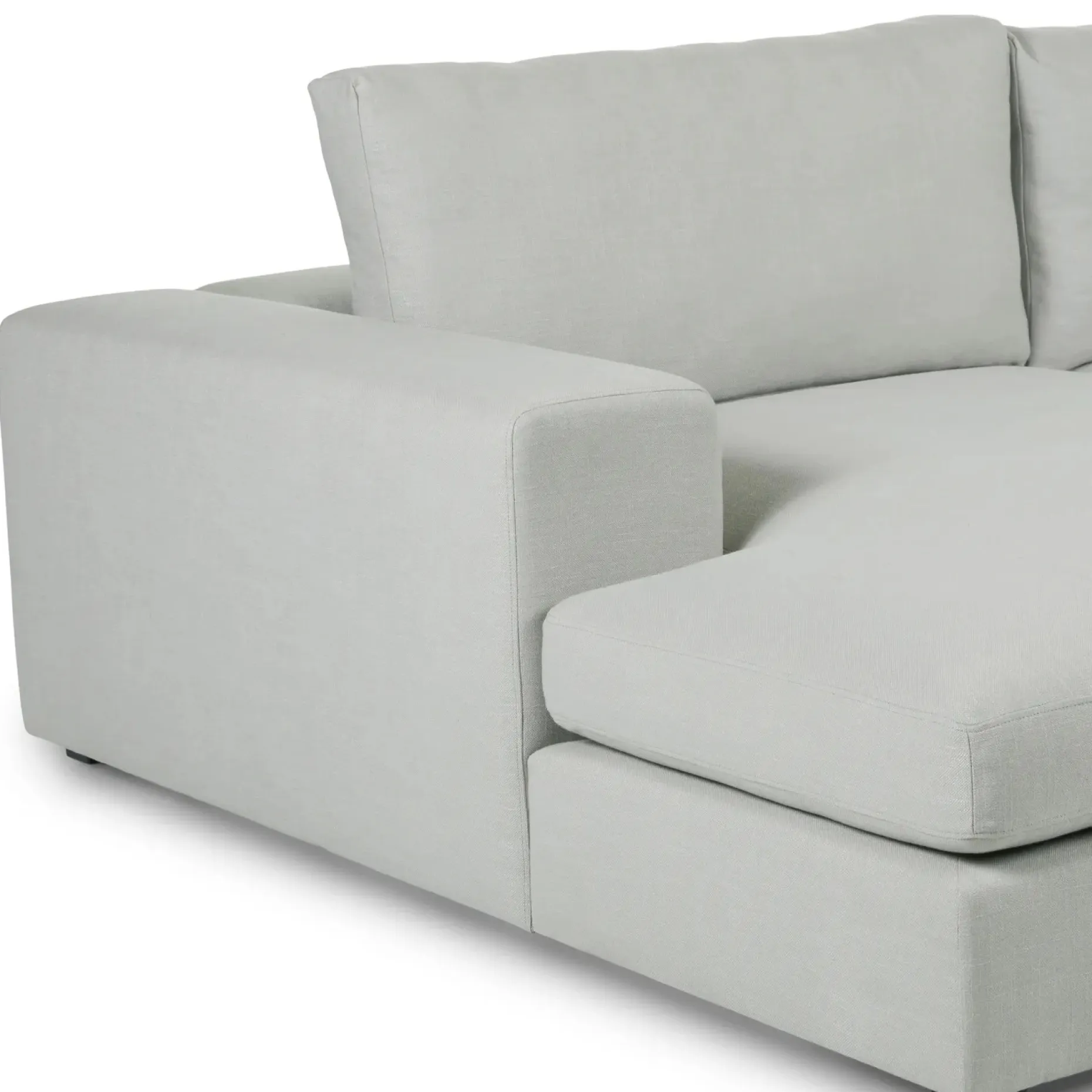 Beta 137.5" Left Modular Chaise Sectional - Welsh Gray