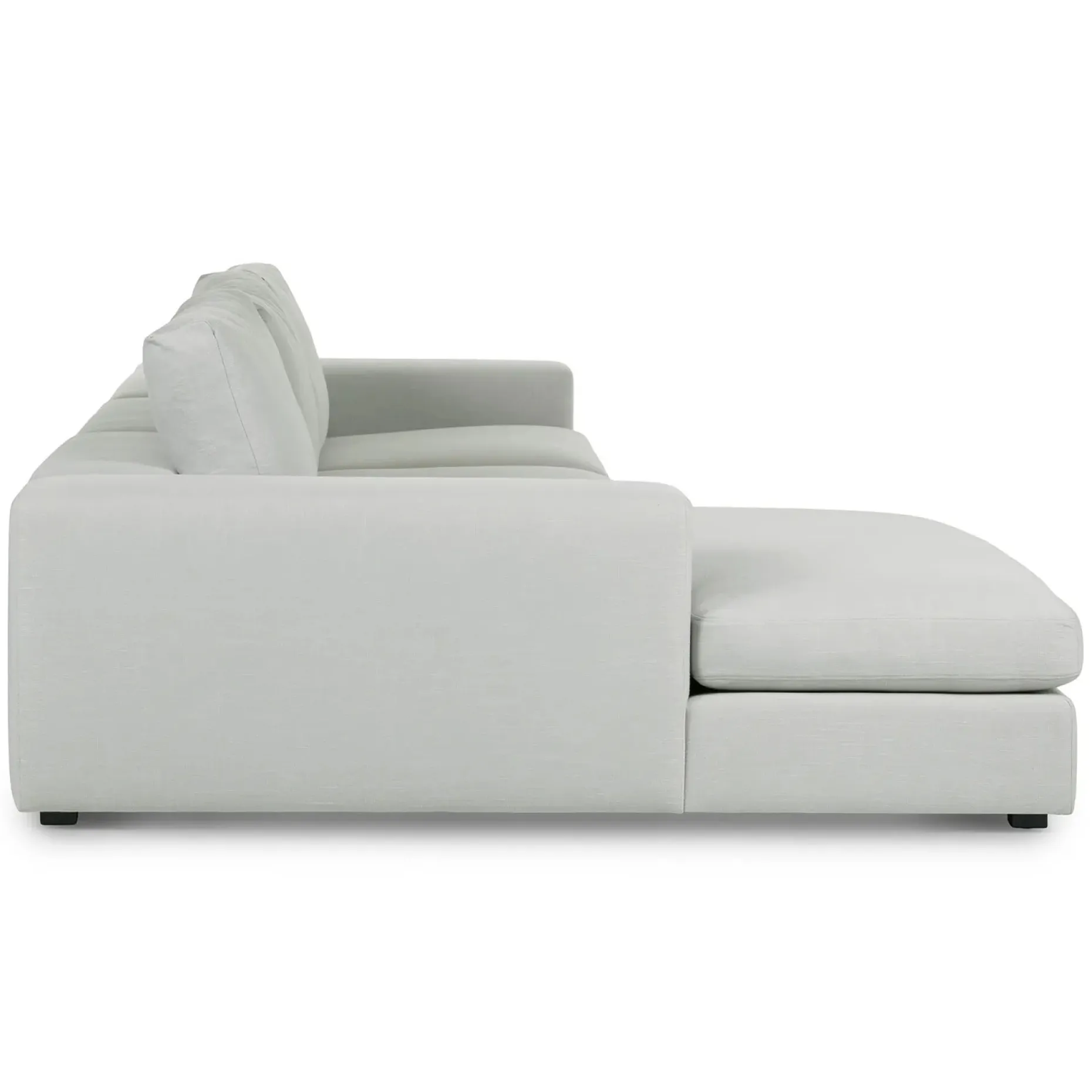 Beta 137.5" Left Modular Chaise Sectional - Welsh Gray
