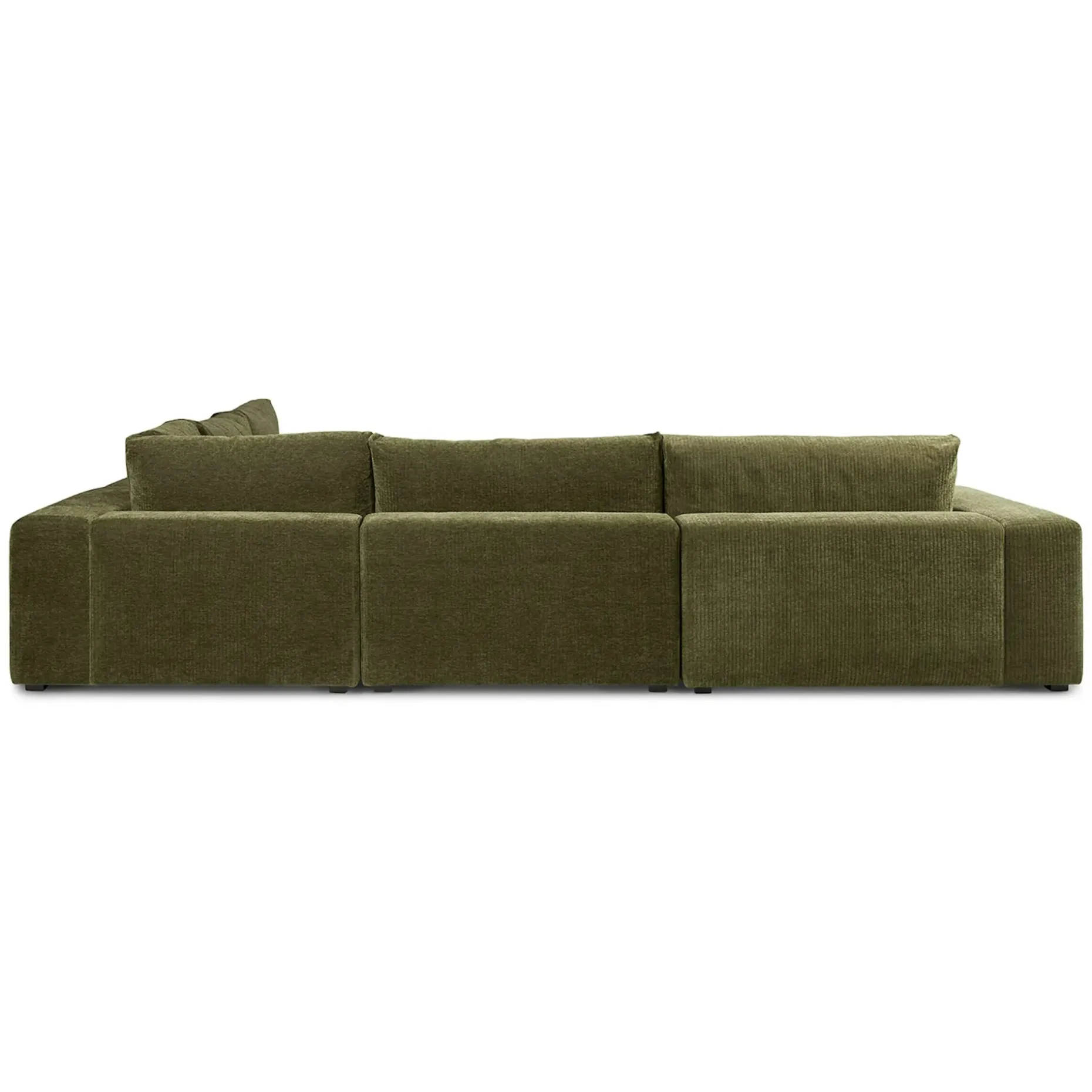 Beta 133.5" Left Modular Conversational Sectional - Cypress Green