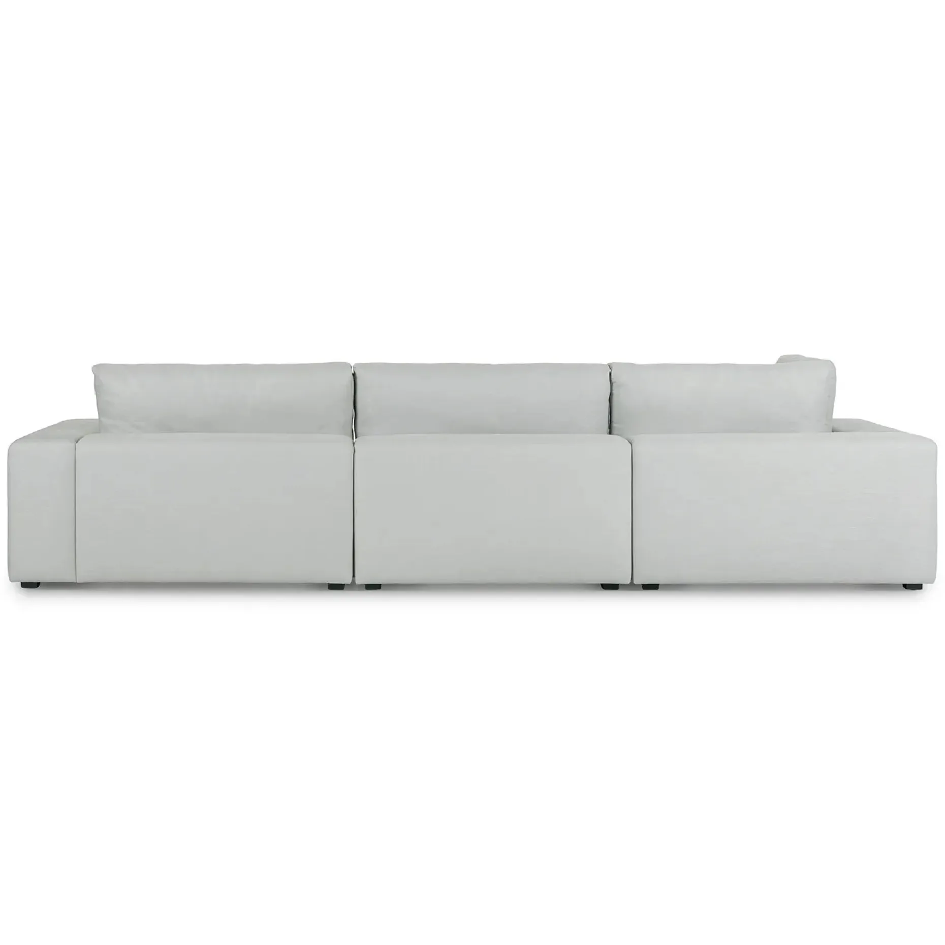 Beta 133.5" Left Modular Sectional - Welsh Gray