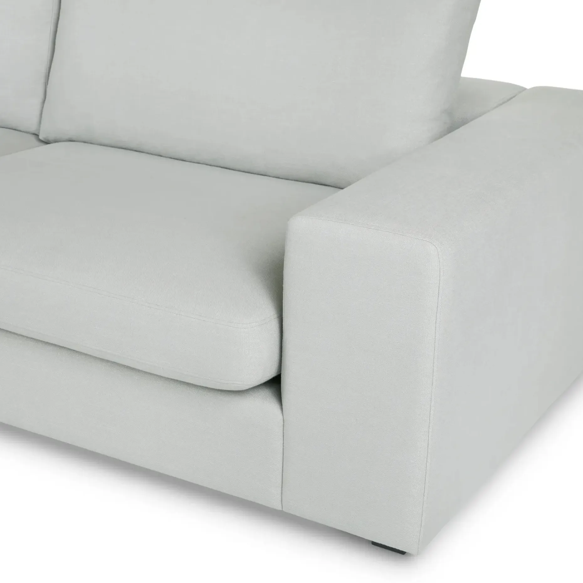 Beta 133.5" Left Modular Sectional - Welsh Gray