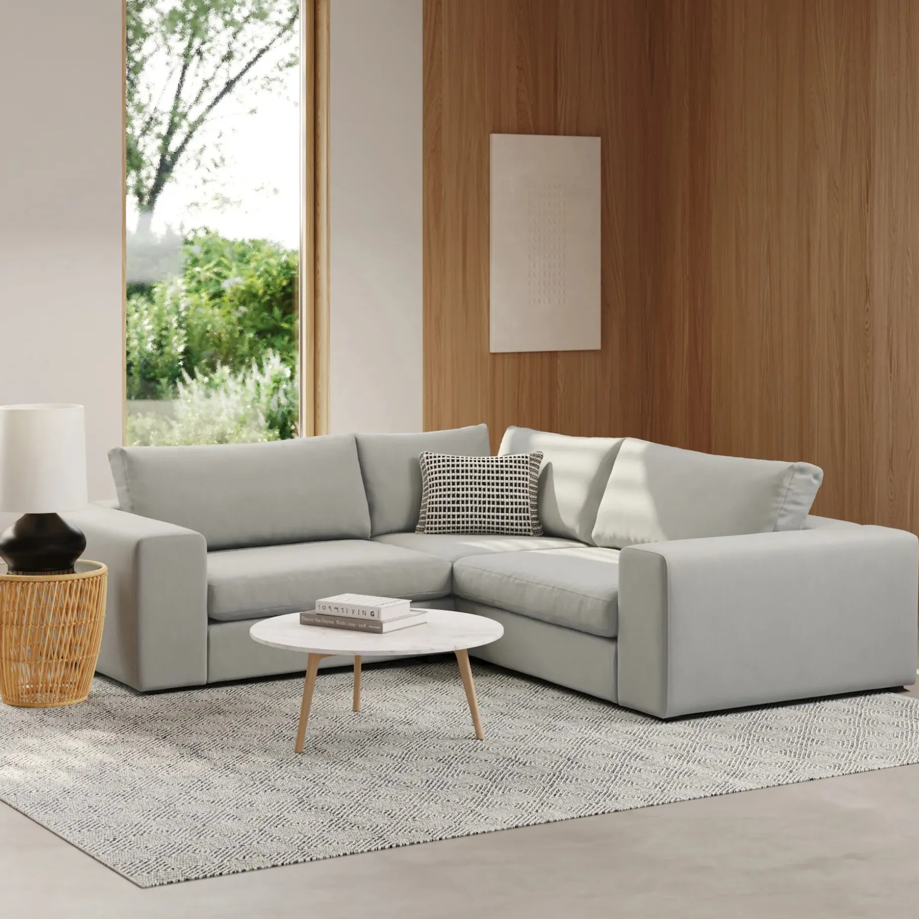 Beta 94" Modular Corner Sectional - Welsh Gray