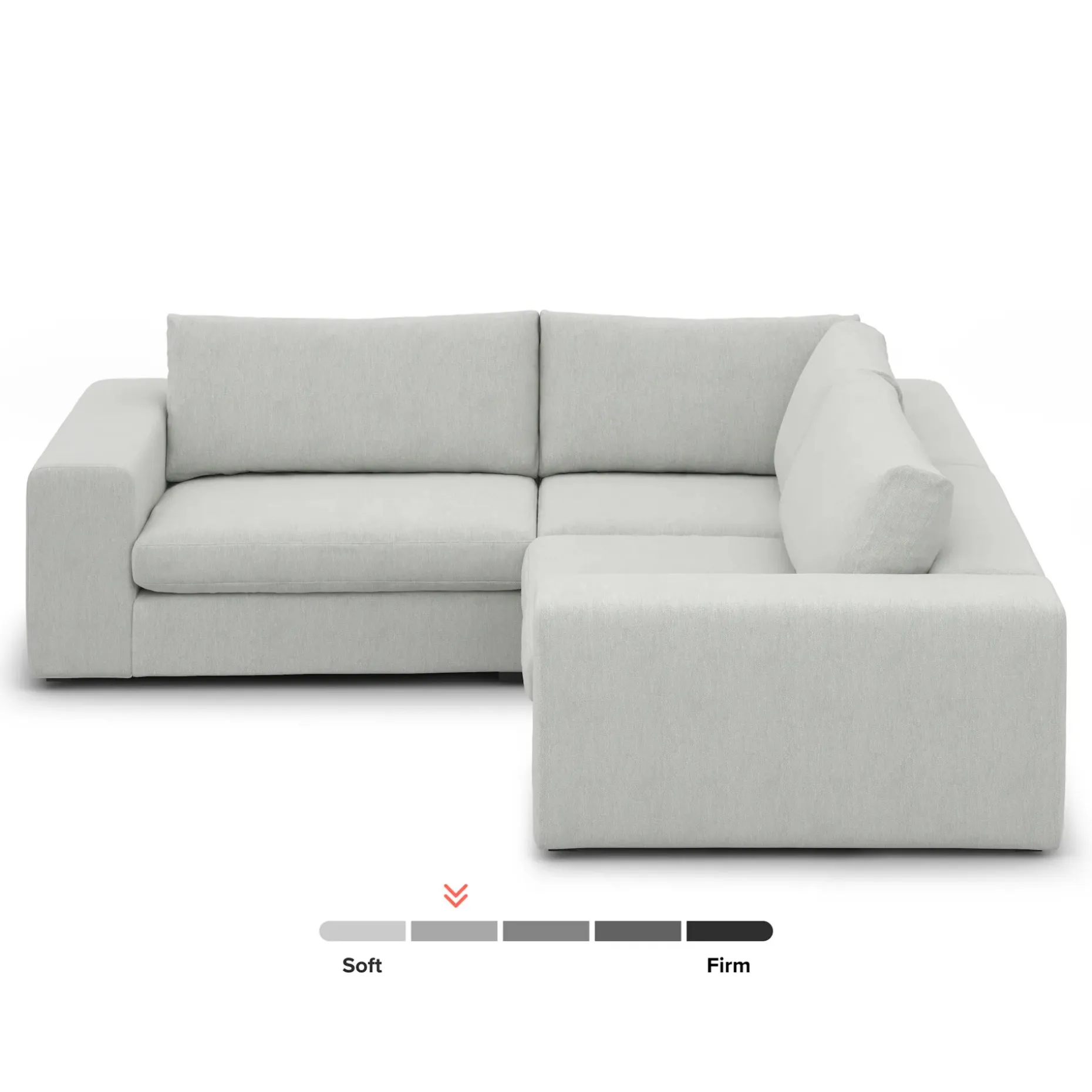 Beta 94" Modular Corner Sectional - Welsh Gray