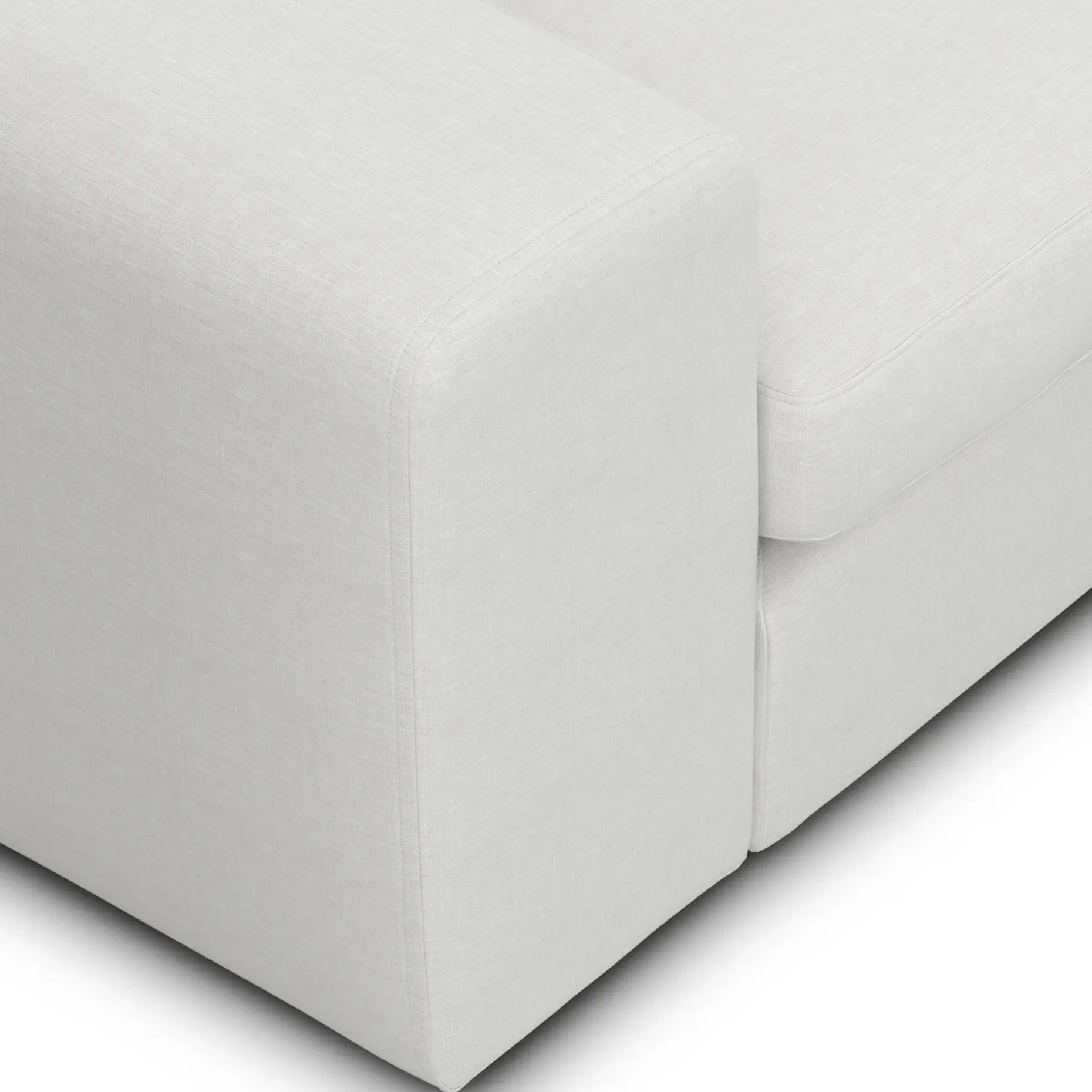 Beta 94" Modular Corner Sectional - Quartz White