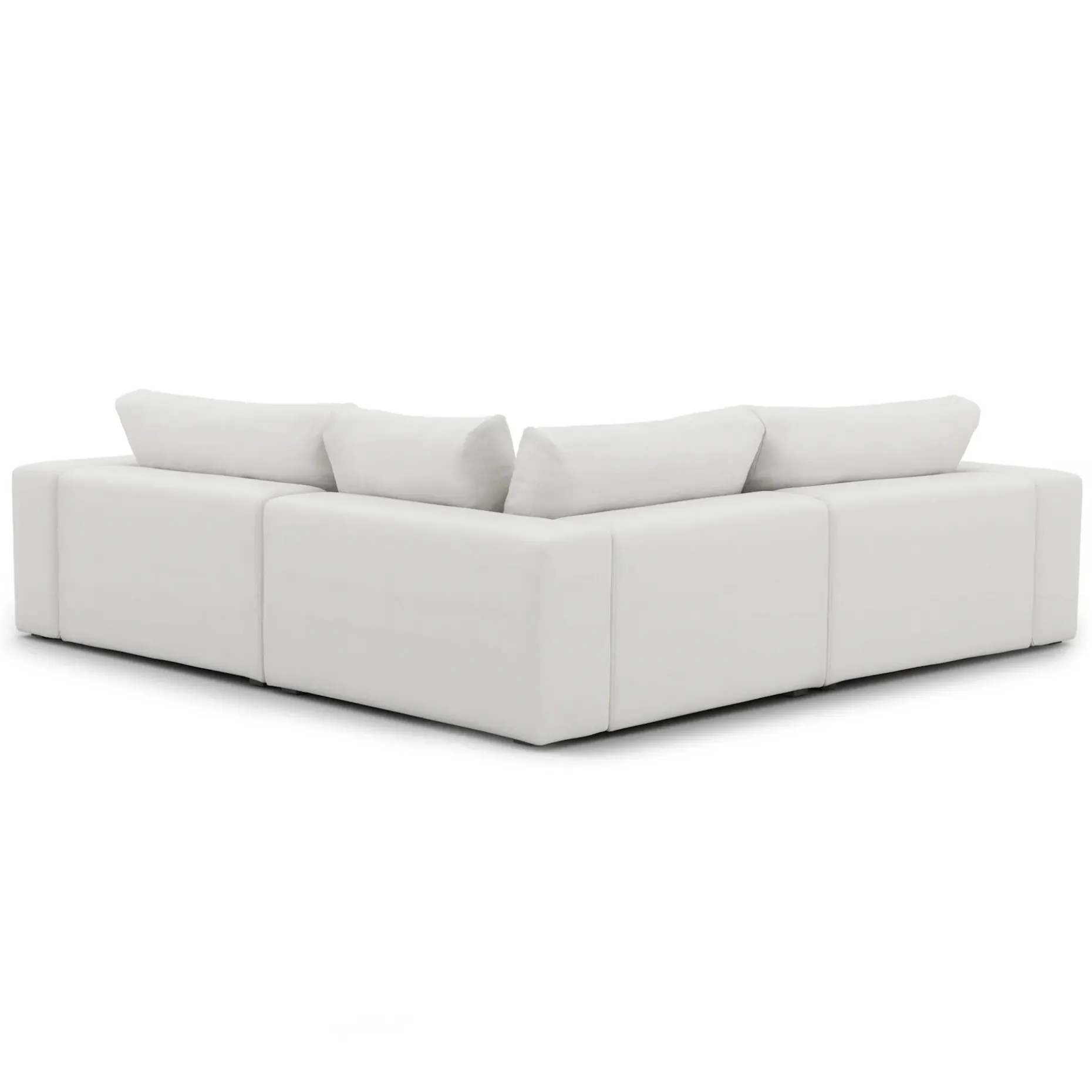 Beta 94" Modular Corner Sectional - Quartz White