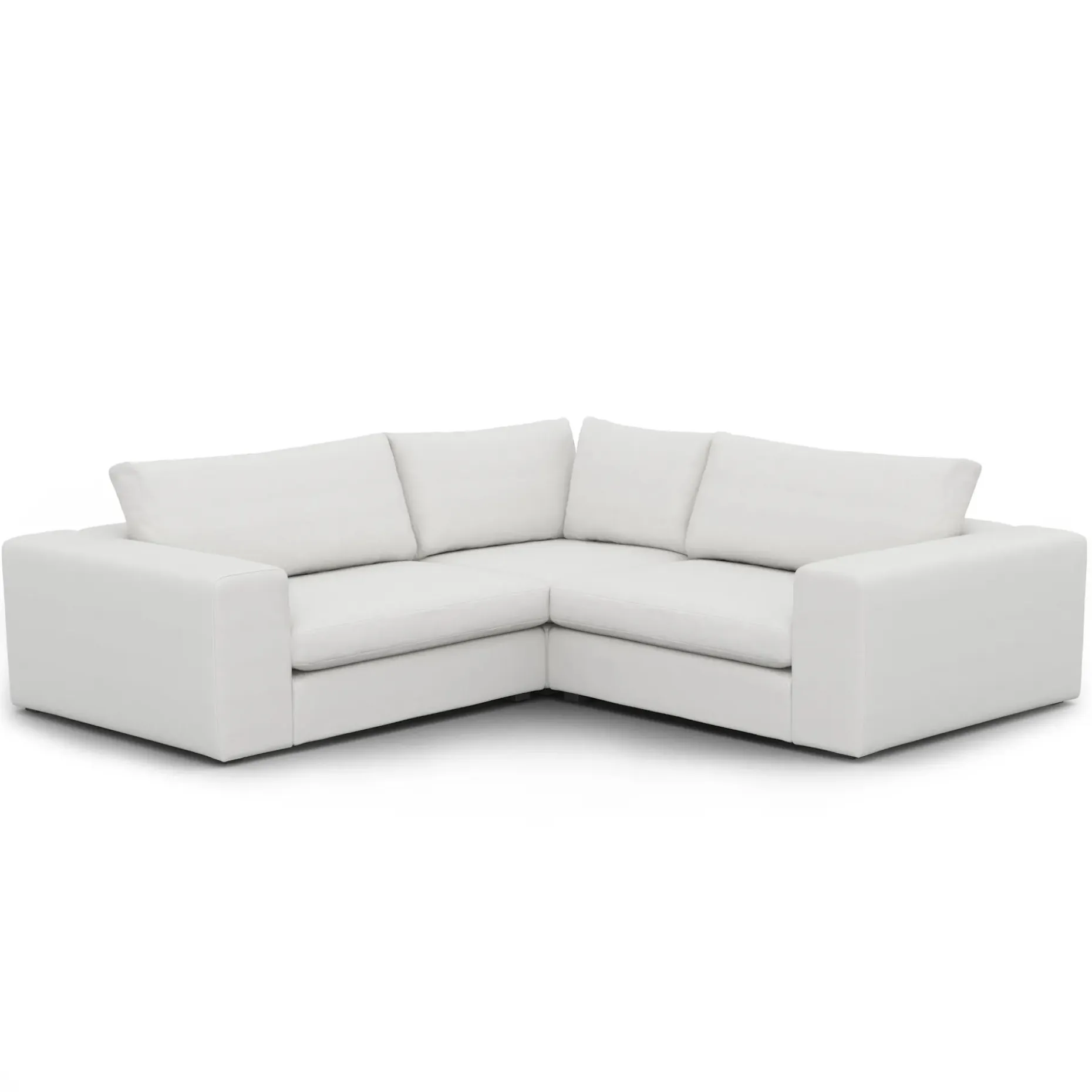 Beta 94" Modular Corner Sectional - Quartz White