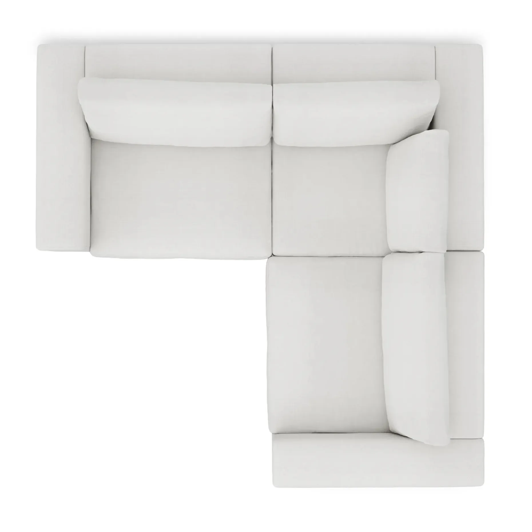 Beta 94" Modular Corner Sectional - Quartz White