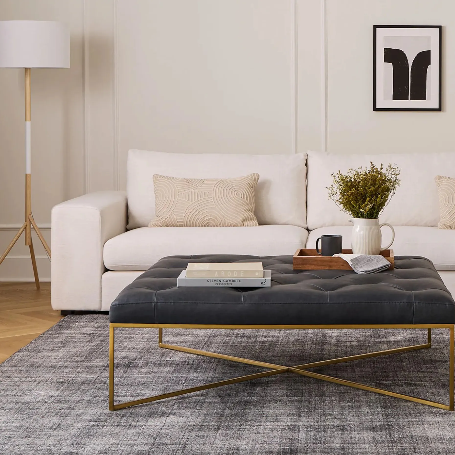Beta 133.5" Modular Corner Sectional - Quartz White
