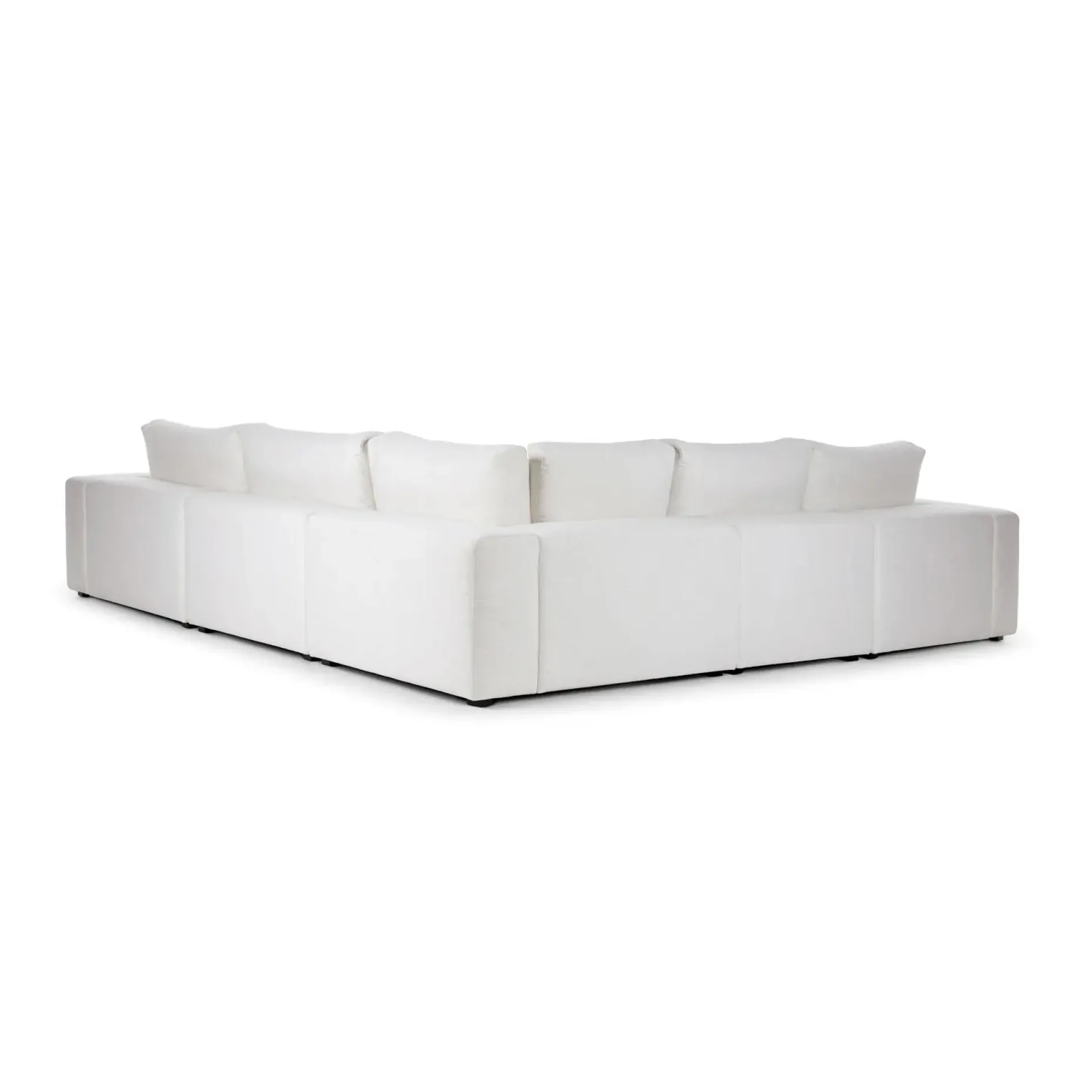 Beta 133.5" Modular Corner Sectional - Quartz White